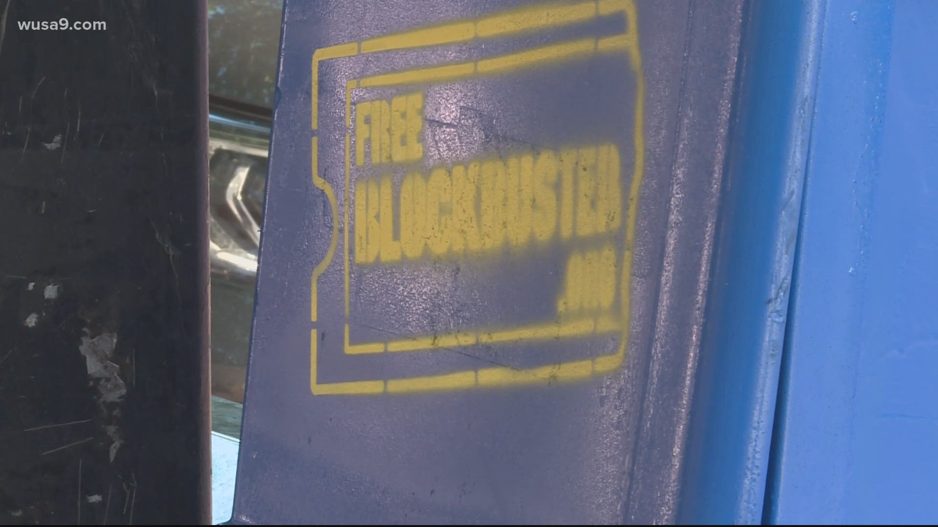 A movie fan in Alexandria has built "Blockbuster boxes" so others can watch free movies during the pandemic.
