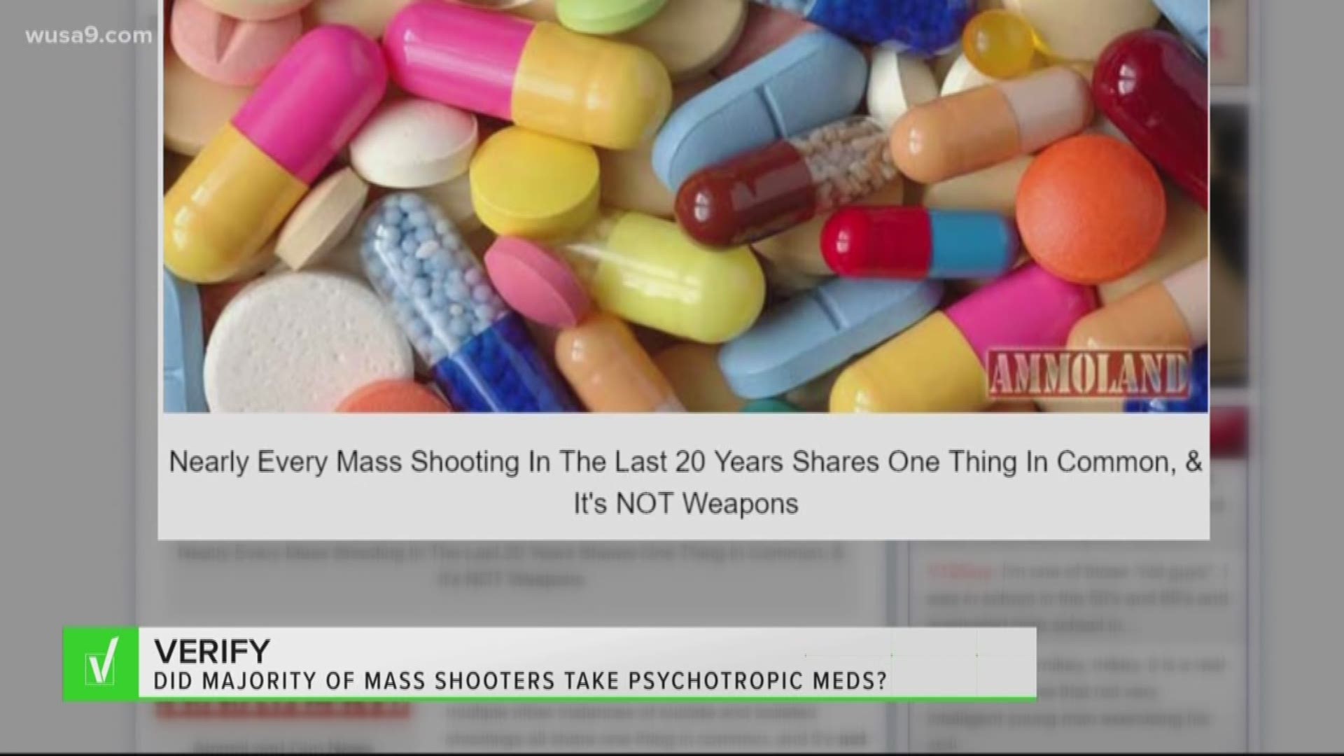 Experts say this claim is false: very few perpetrators have taken psychotropic medications, and there is no evidence linking them to mass shootings