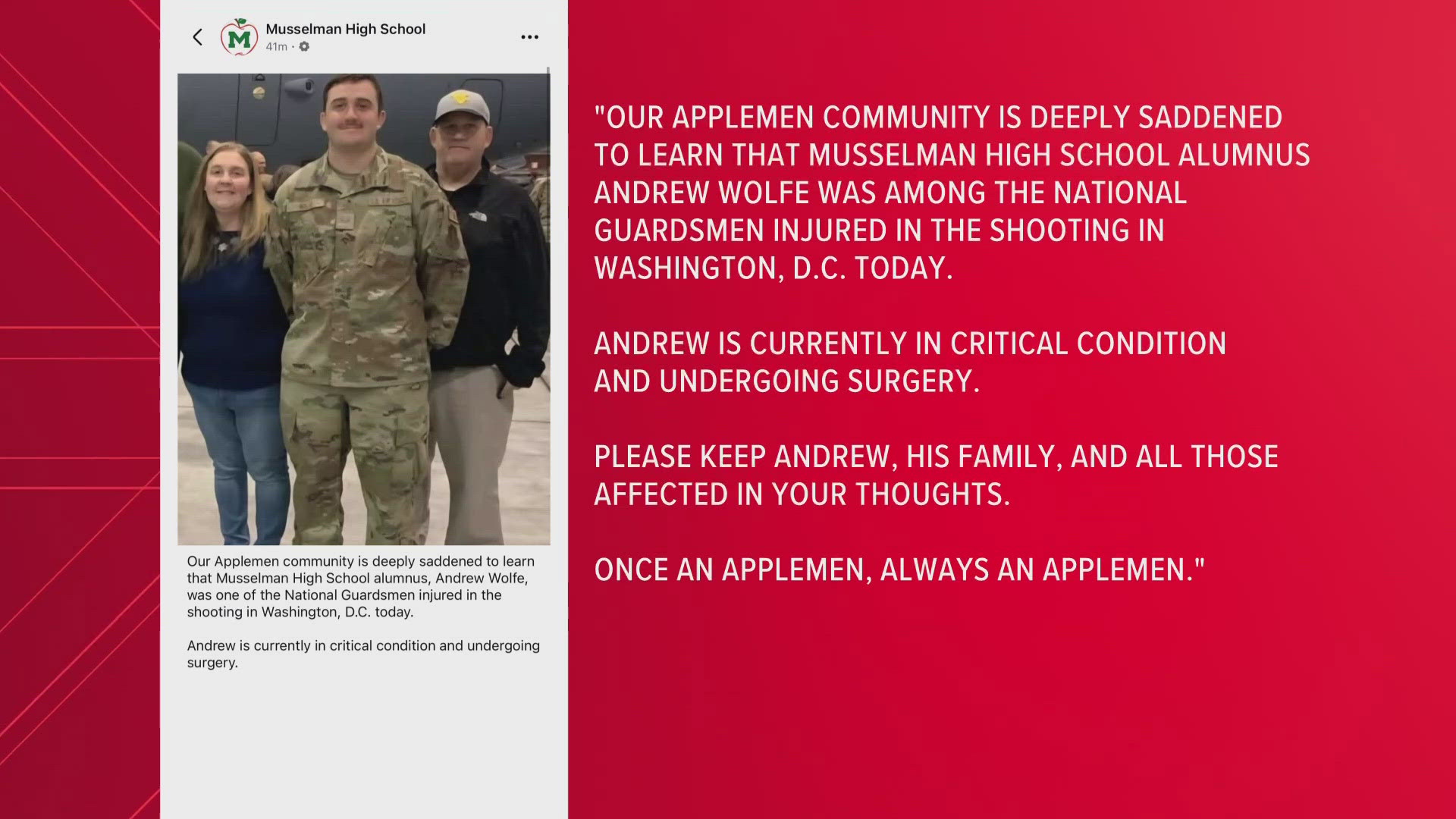 West Virginia high school identifies National Guard shooting victim ...