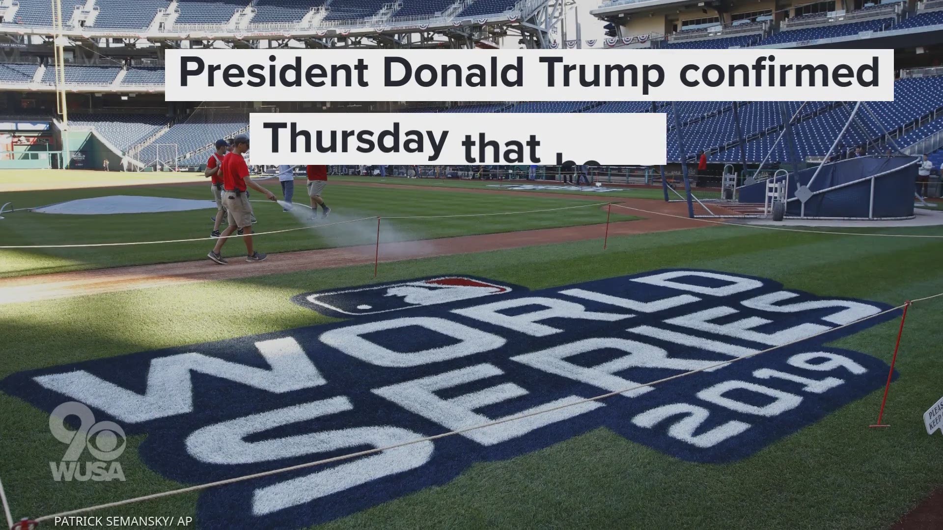 Trump attending World Series Game 5 wusa9