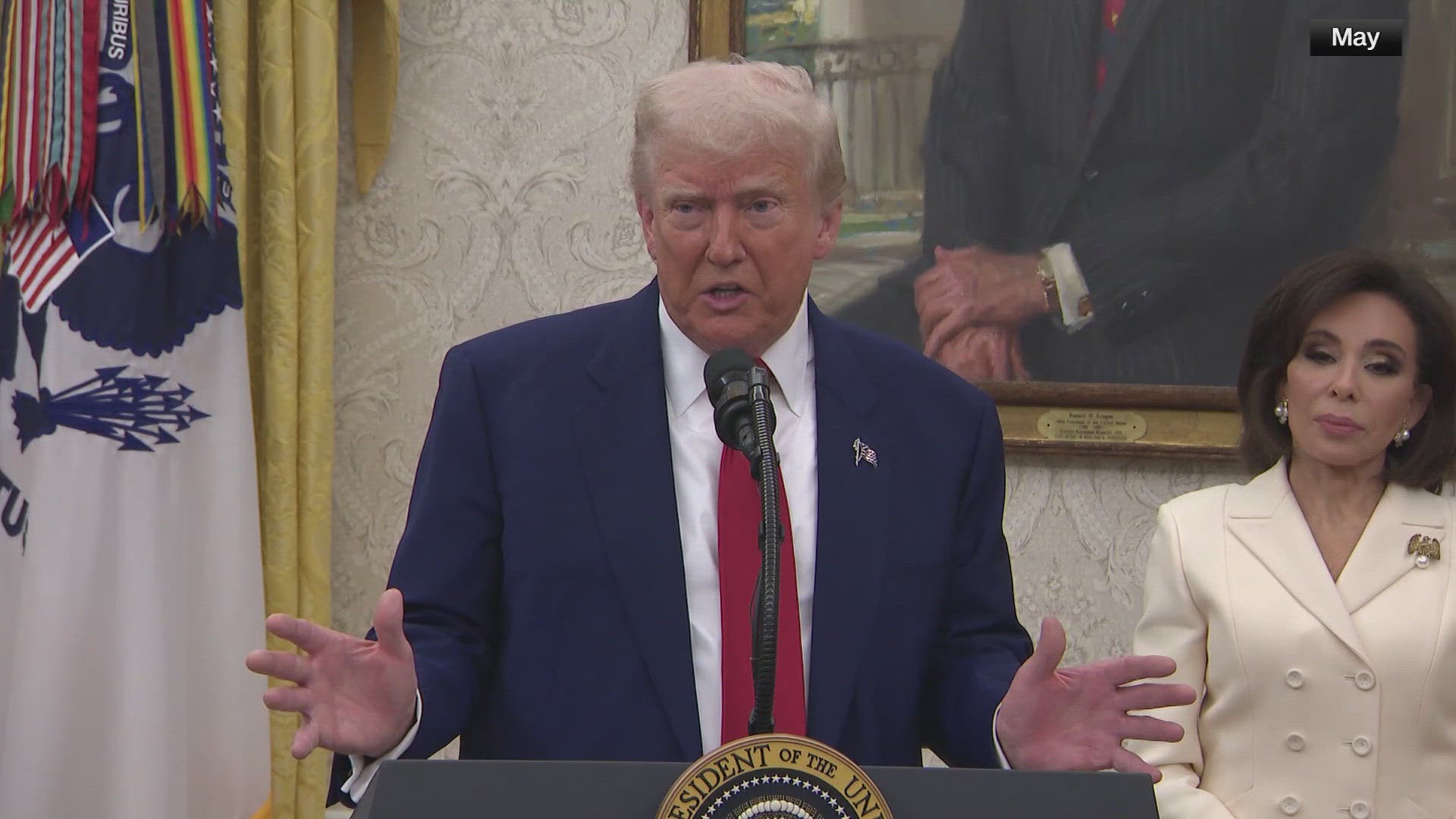 He's threatening to pull their federal funding if they don't pull back on DEI programming. 