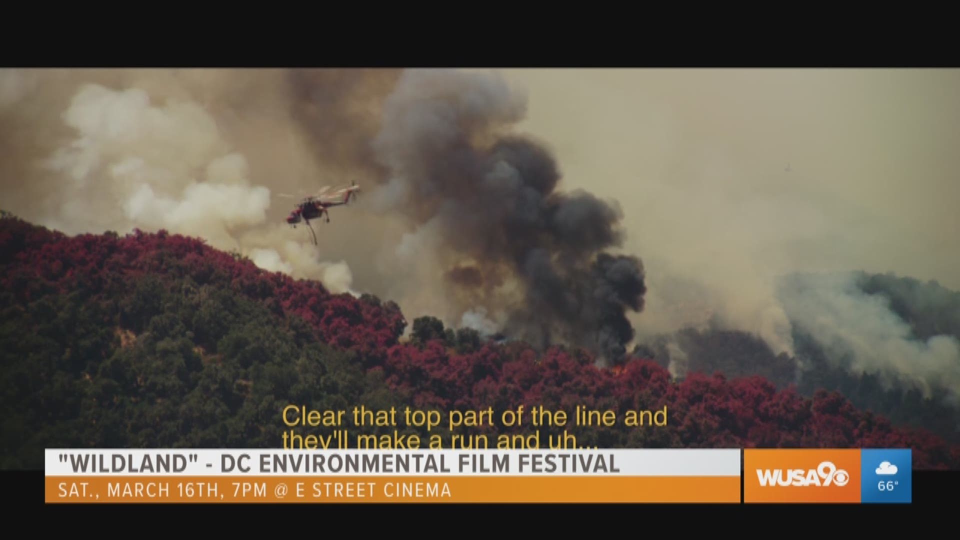 Alex Jablonski, director of the documentary, "Wildland”,  talks about the lasting effects the California wildfires have had on the community and the lives of the firefighters. The film is featured in the Environmental Film Festival March 14-24th, 2019.