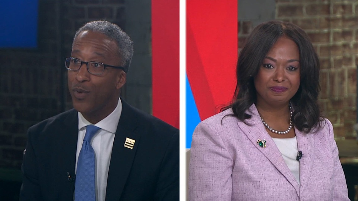 DC mayoral candidates Janeese Lewis George, Kenyan McDuffie debate for ...