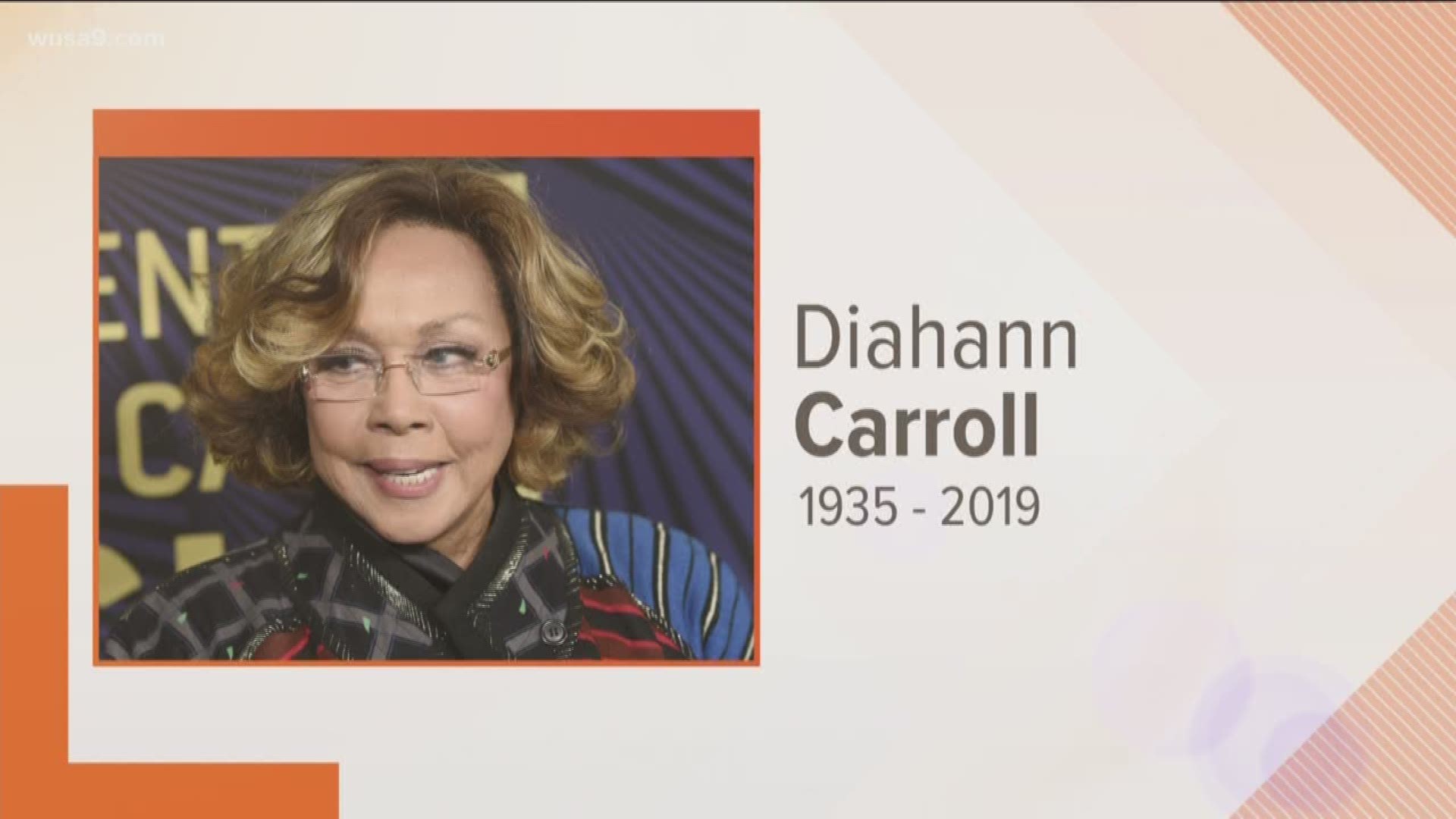 Diahann Carroll, who won critical acclaim as the first black woman to star in a non-servant role in a TV series as 'Julia,' has died. She was 84.