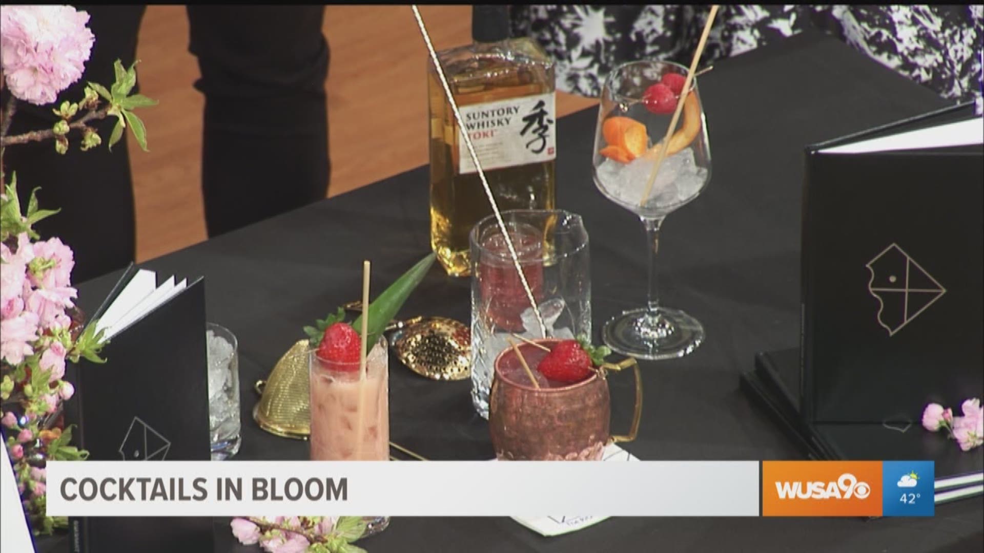 Nothing says spring like the smell of fresh flowers but at the Quadrant Bar & Lounge you can taste them! Located at the Ritz Carlton Washington DC, lead mixologist Chris Mendenhall shows us how to make his cherry blossom inspired cocktails.