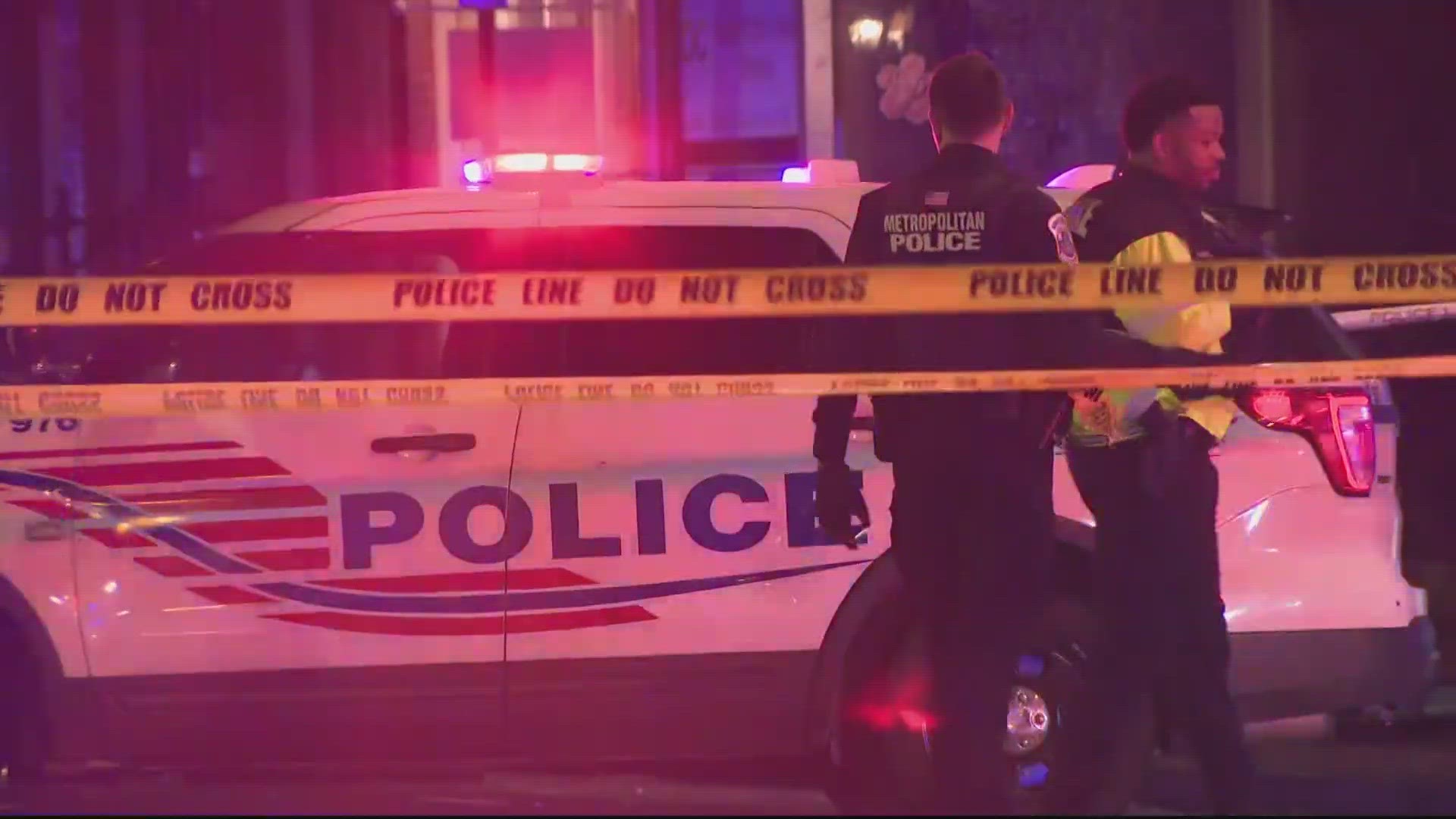 Two men were killed in a shooting in Southeast, D.C. Sunday evening, and police are still searching for the shooters.