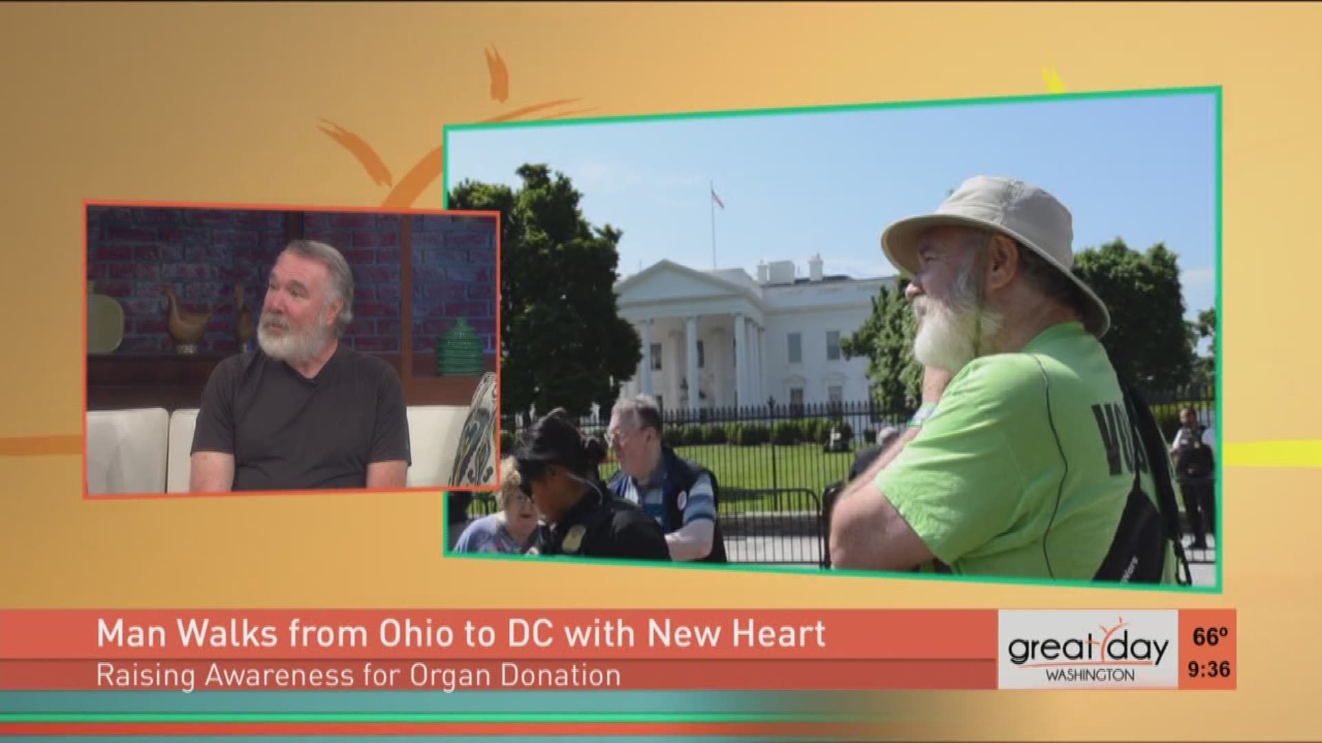 Gene Shimandle spent his life saving lives, and the heart transplant recipient walked from Ohio to DC to spread the message of organ donation awareness.