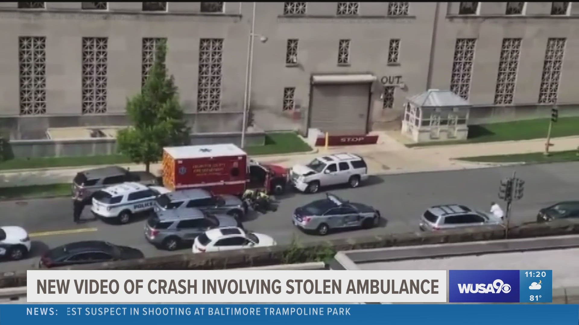 The chase continued over the 14th Street Bridge before coming to an end in Southwest DC.