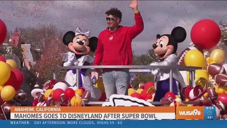 Patrick Mahomes goes to Disneyland after Super Bowl win, Bowie State student makes history as 1st Black, deaf woman to perform at halftime show