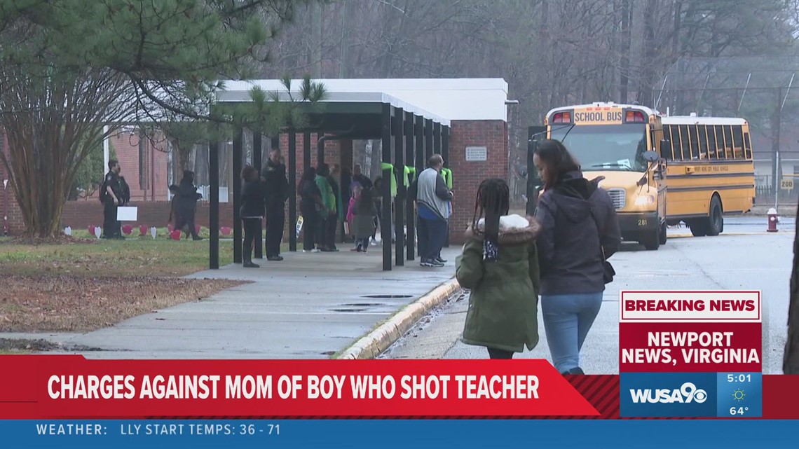 Mother of 6-year-old boy who shot his teacher faces felony count of ...