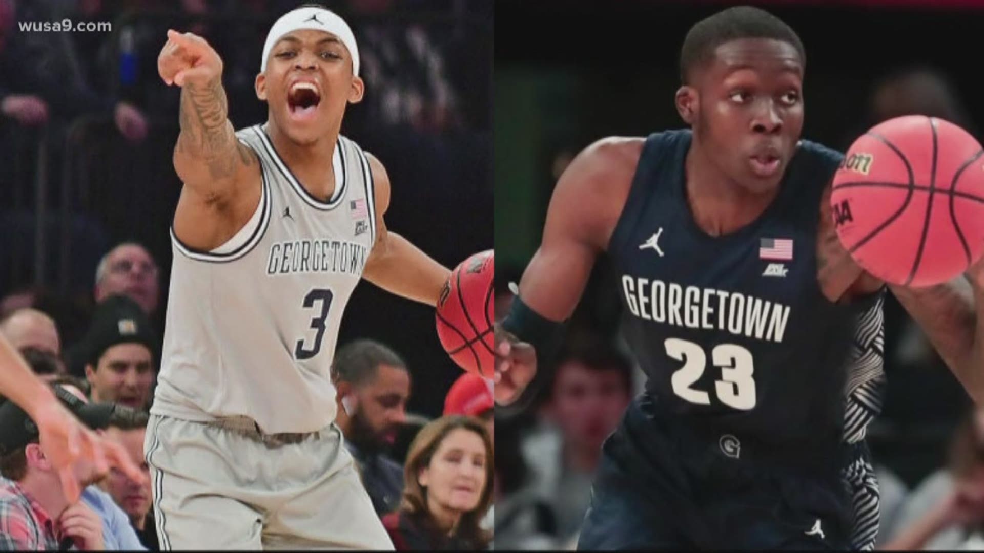Two of Georgetown's accused basketball players to transfer
