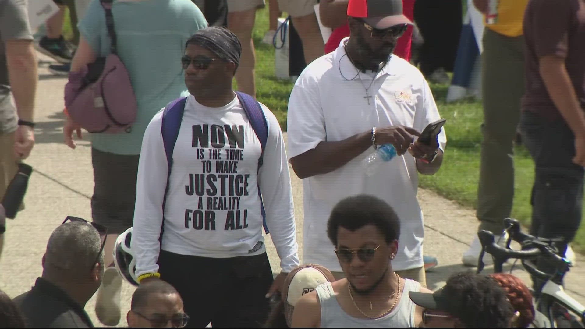 Elders who attended the original 1963 March mingled with younger people who say modern racism continues to claim victims.