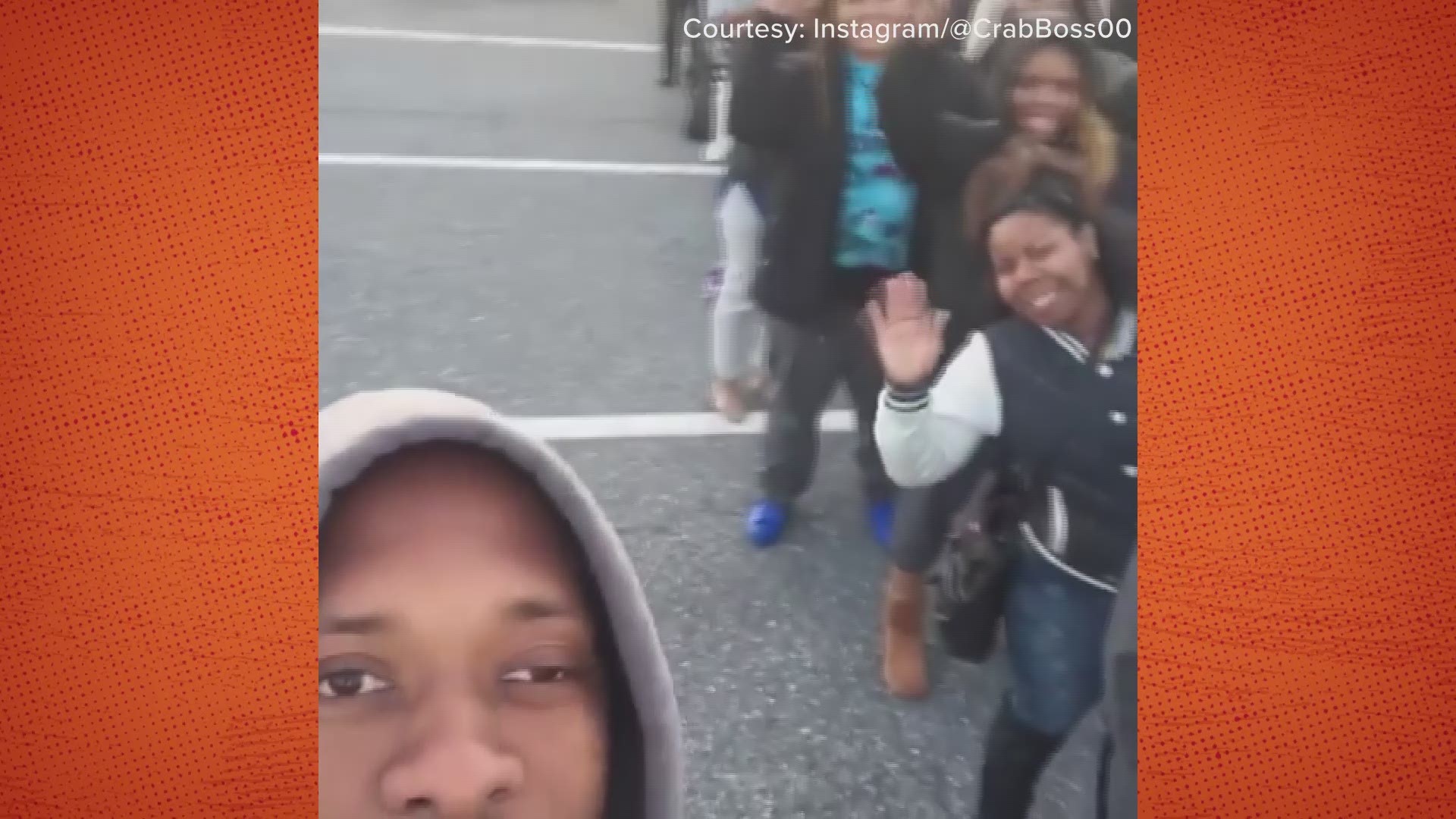 Watson posted several videos on his Instagram page that show dozens to more than one hundred people lined up in parking lots and sidewalks.
Watson has more than 120,000 followers on his social media page.