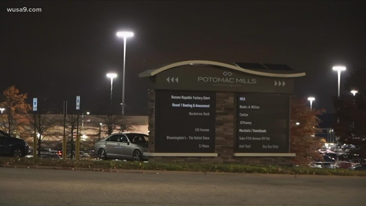 Is there a shooting at Potomac Mills Mall?