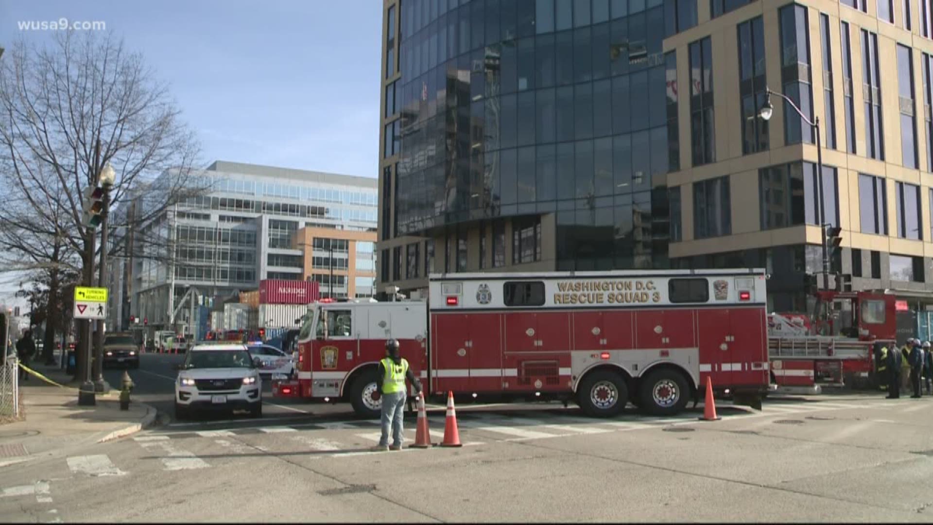 DC Fire and EMS have cleared the scene and no injuries were reported.