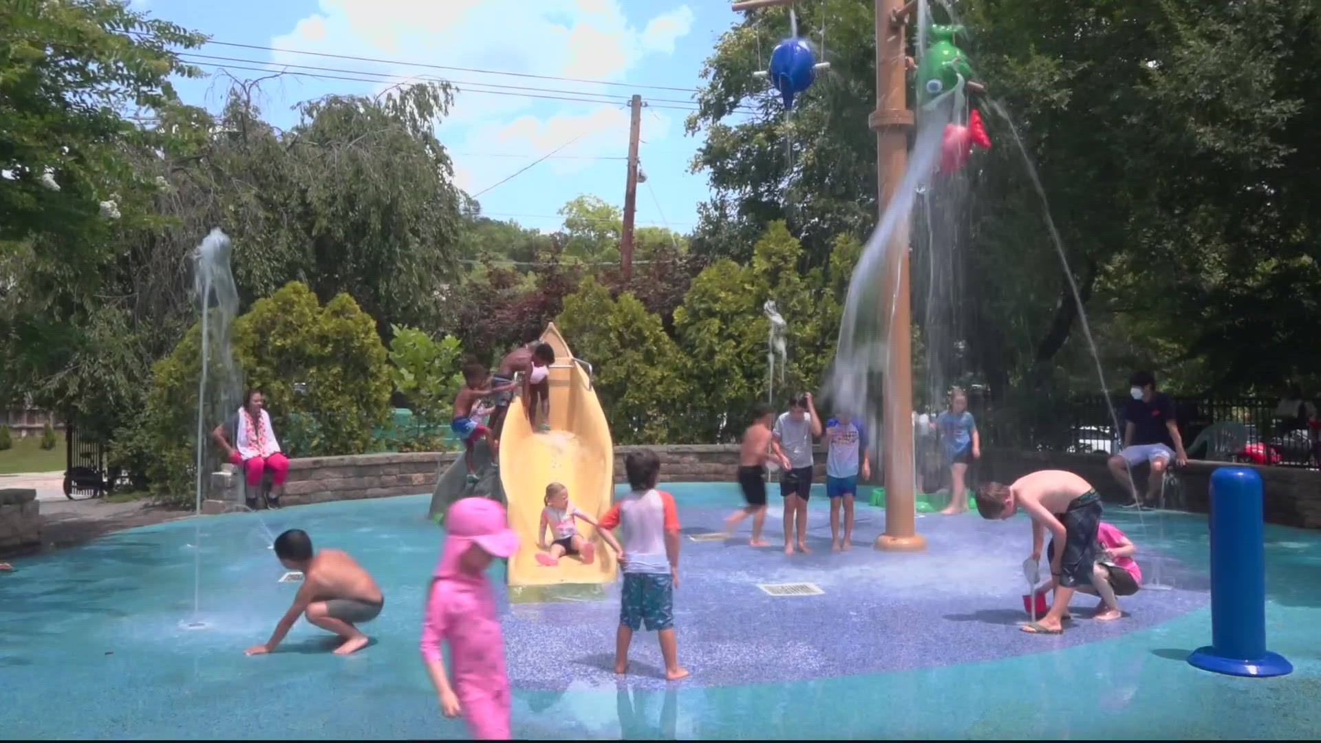The selected spray parks will be open daily from noon until 4 p.m.
