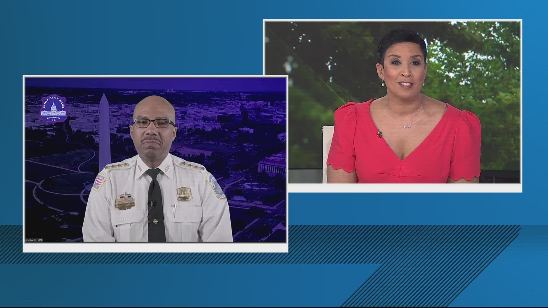 DC Police Chief Robert Contee III joins the WUSA9 news at noon.