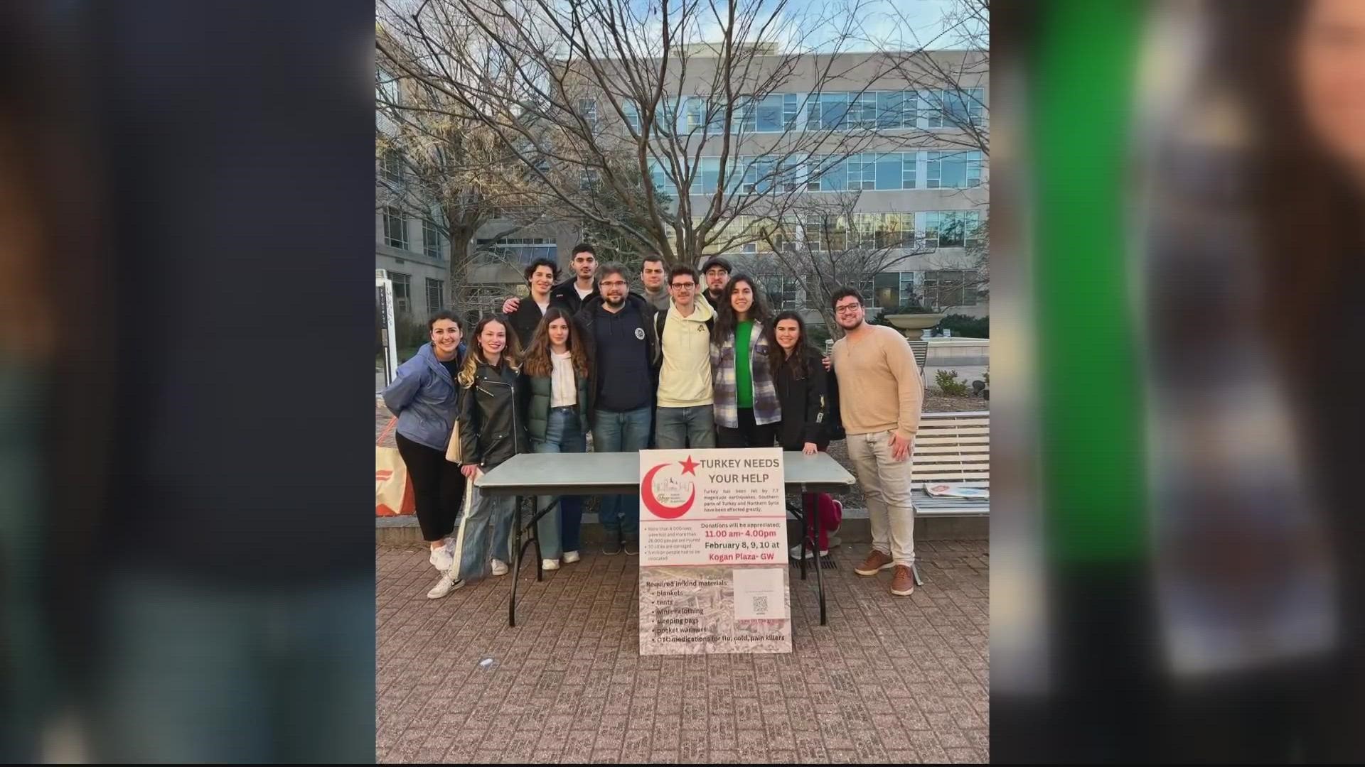 It's been one week since major earthquakes devasted Turkey and Syria. Turkish student groups in D.C. have been collecting supplies to send overseas to help.