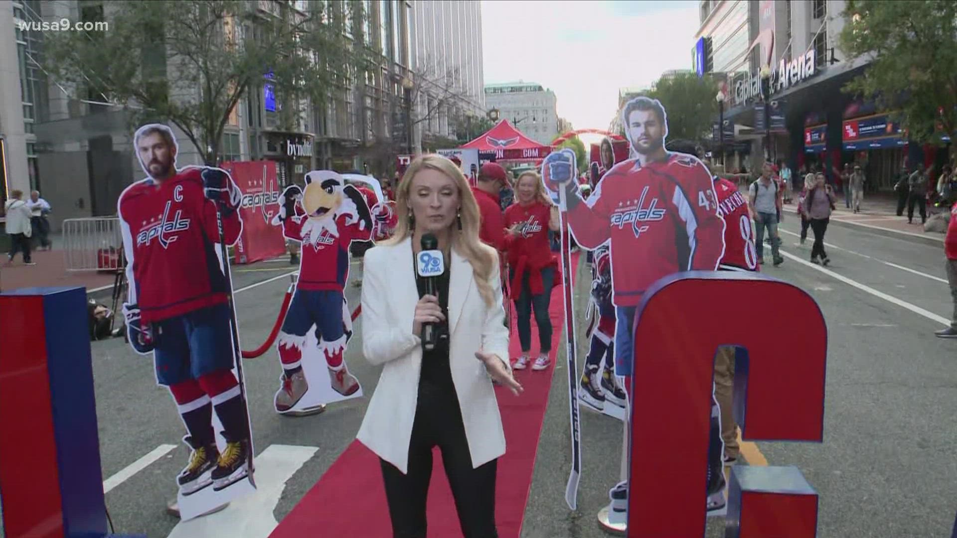 Washington Capitals Fans Fill The Streets With Red To Celebrate