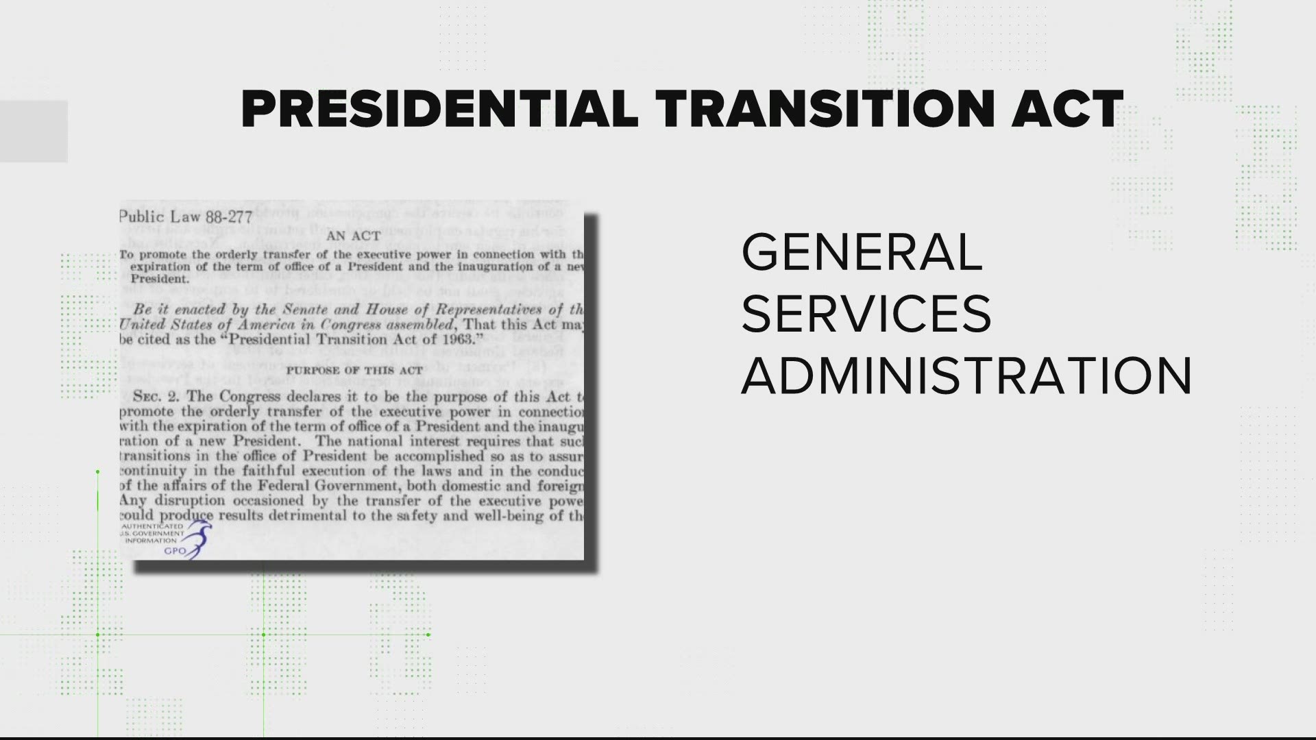 The act is supposed to allow for smooth transitions of presidencies. However, its lack of specifics is causing issues in 2020.