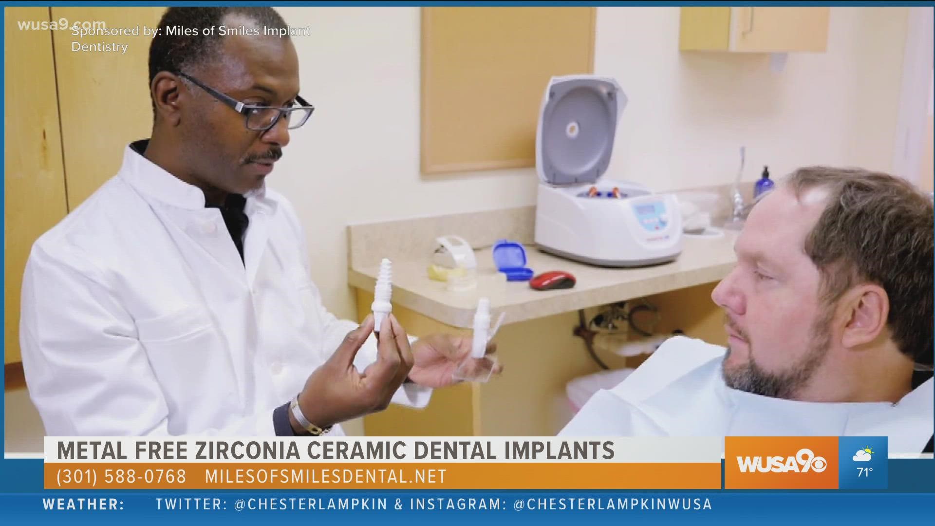 Dr. Sammy Noumbissi explains why metal-free ceramic dental implants can be a better alternative to titanium implants. Sponsored by Miles of Smiles Implant Dentistry.