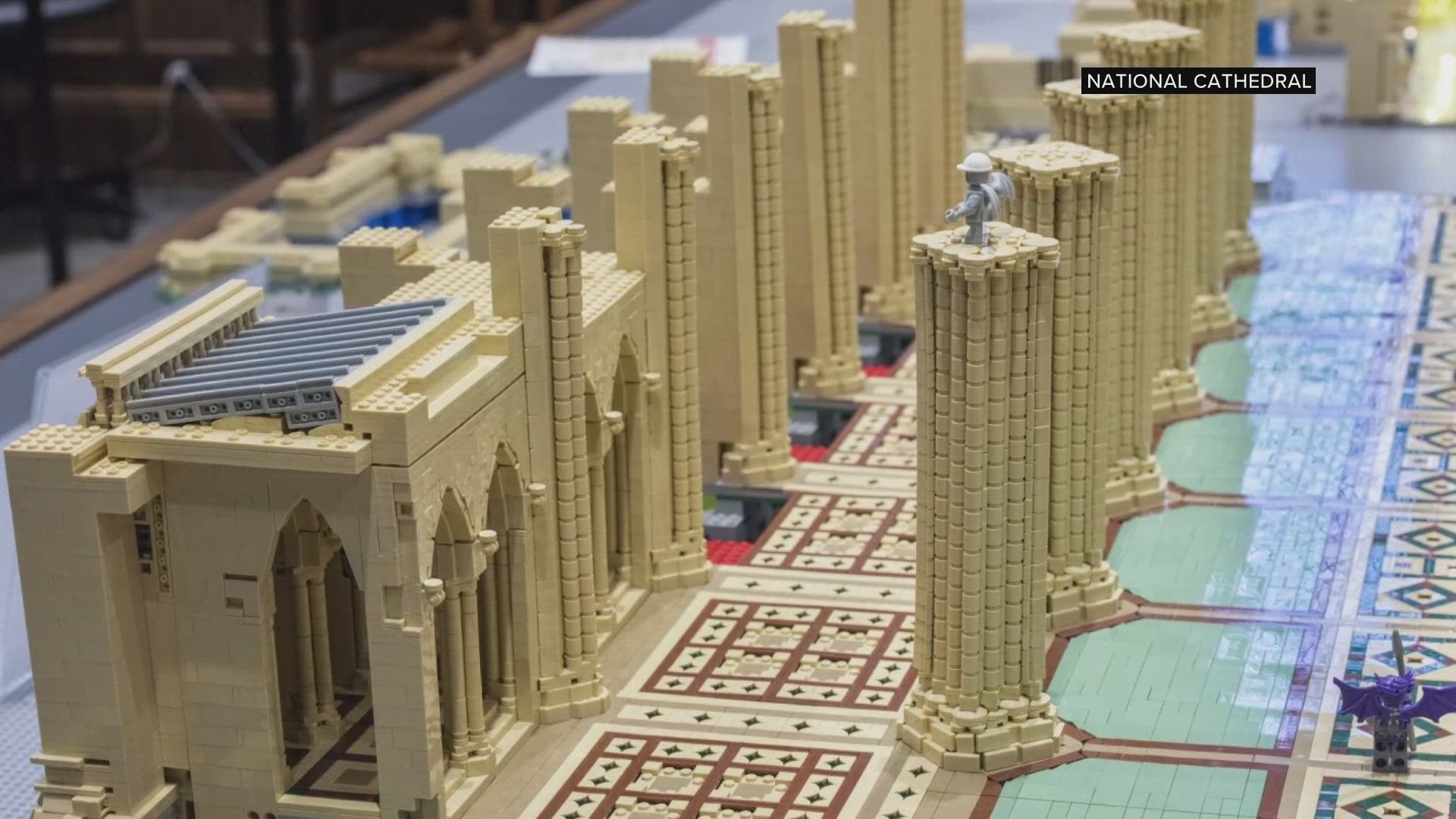 A local LEGO builder is using more than 500,000 brick pieces to create it.