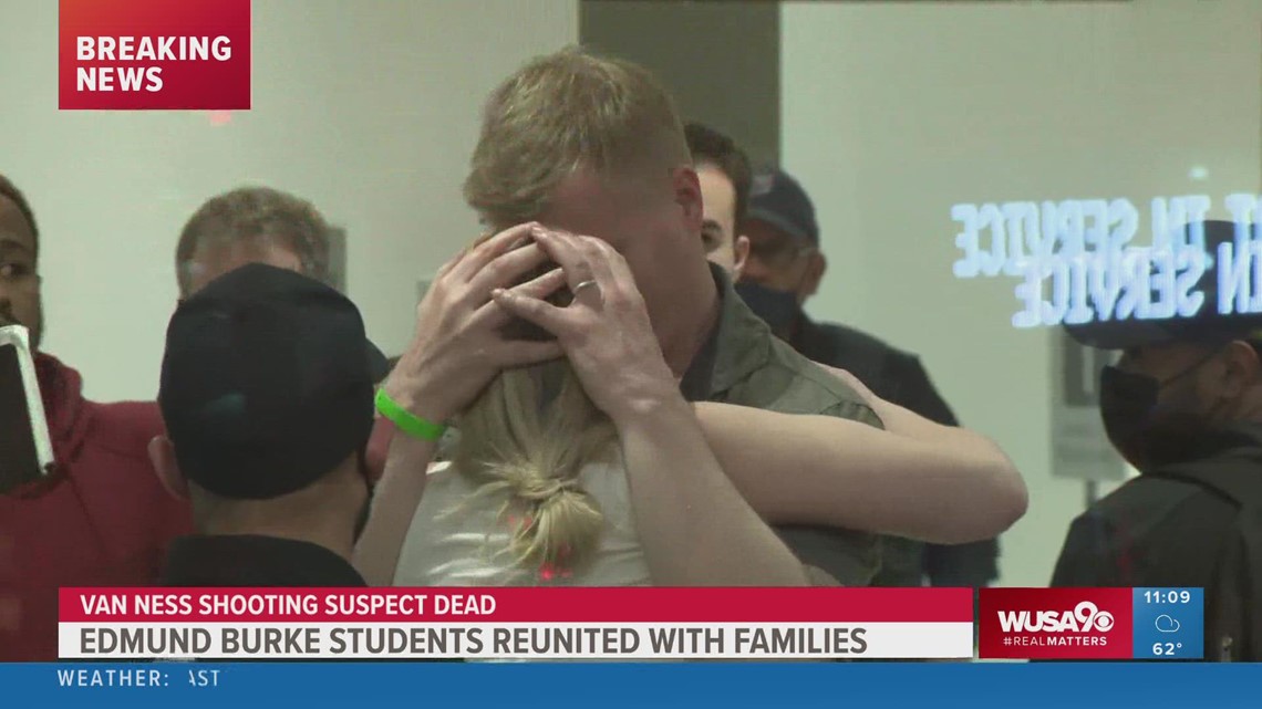Parents waited hours to reunite with students who attend Edmund Burke