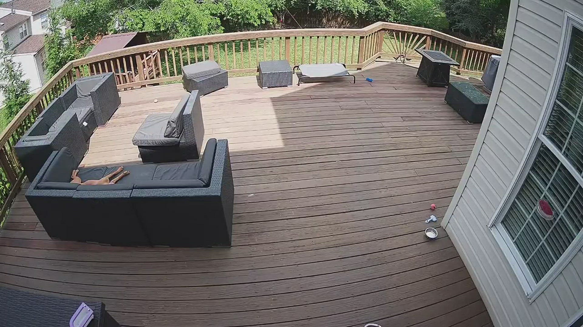 Viewer Jared McQueen shared this video of the loud boom heard Sunday from his Fairfax County home.