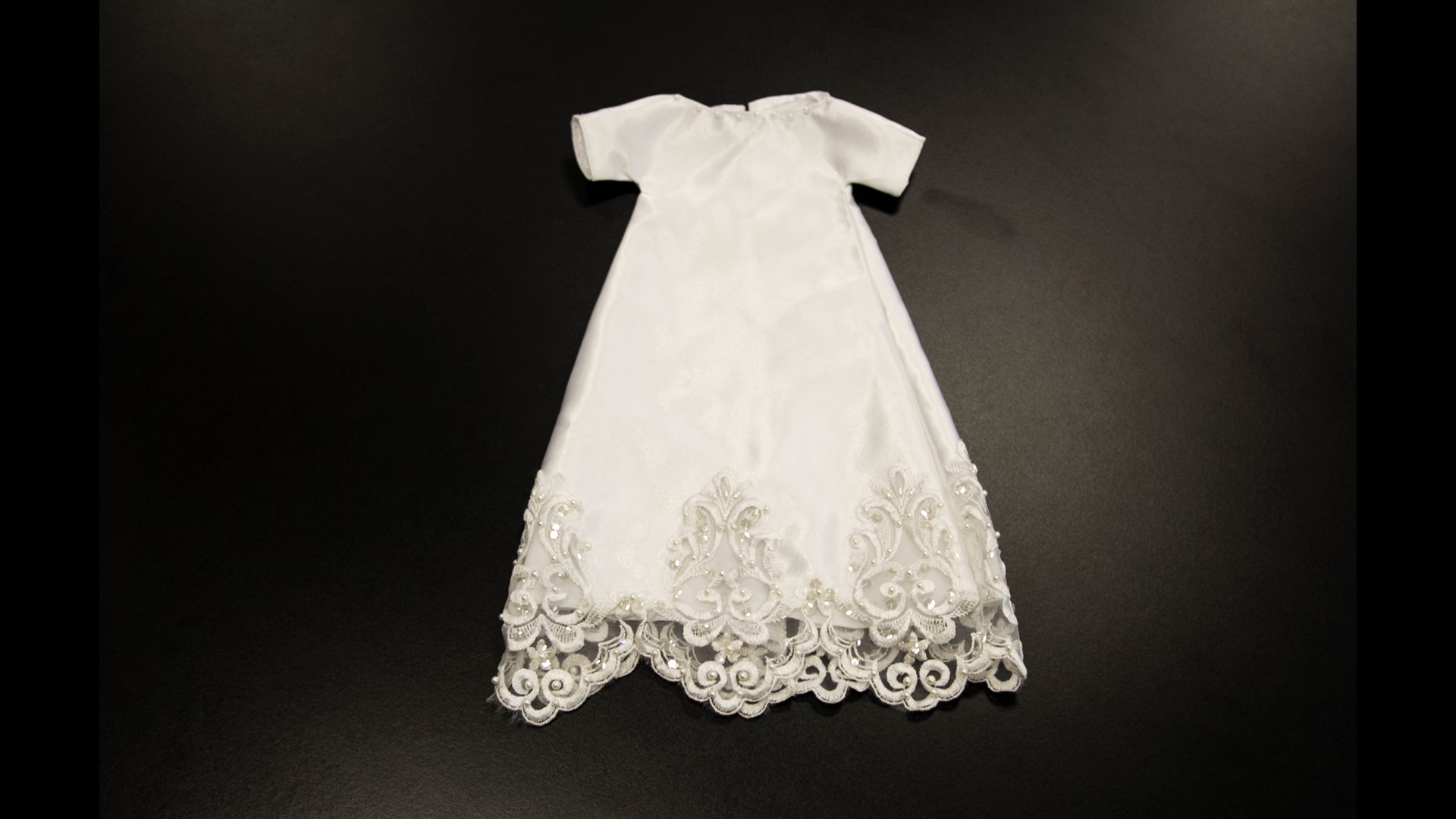 A love story Wedding dresses turned into infant burial gowns
