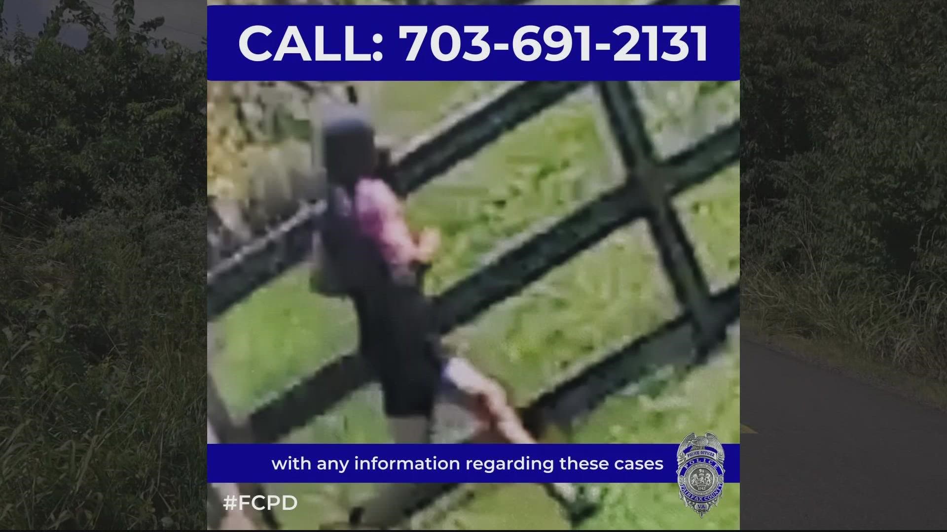 The Fairfax County Police Department has released a photo of the man wanted for a series of indecent exposure and assault incidents that happened on the W&OD Trail