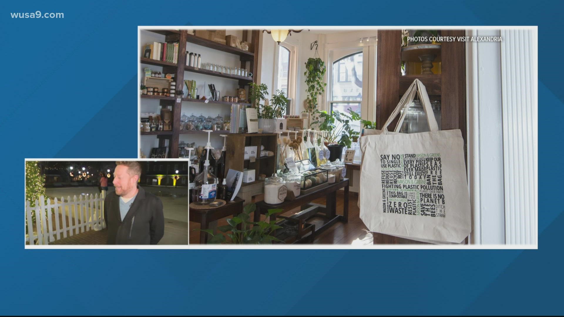 "We help people help the planet," said one of the owners of Alexandria's Mason and Greens.