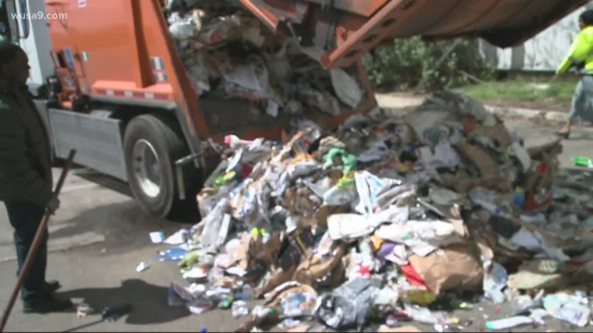A viewer asked if the District really recycles what he puts out at the curb. So, we took him along for the ride to find out.