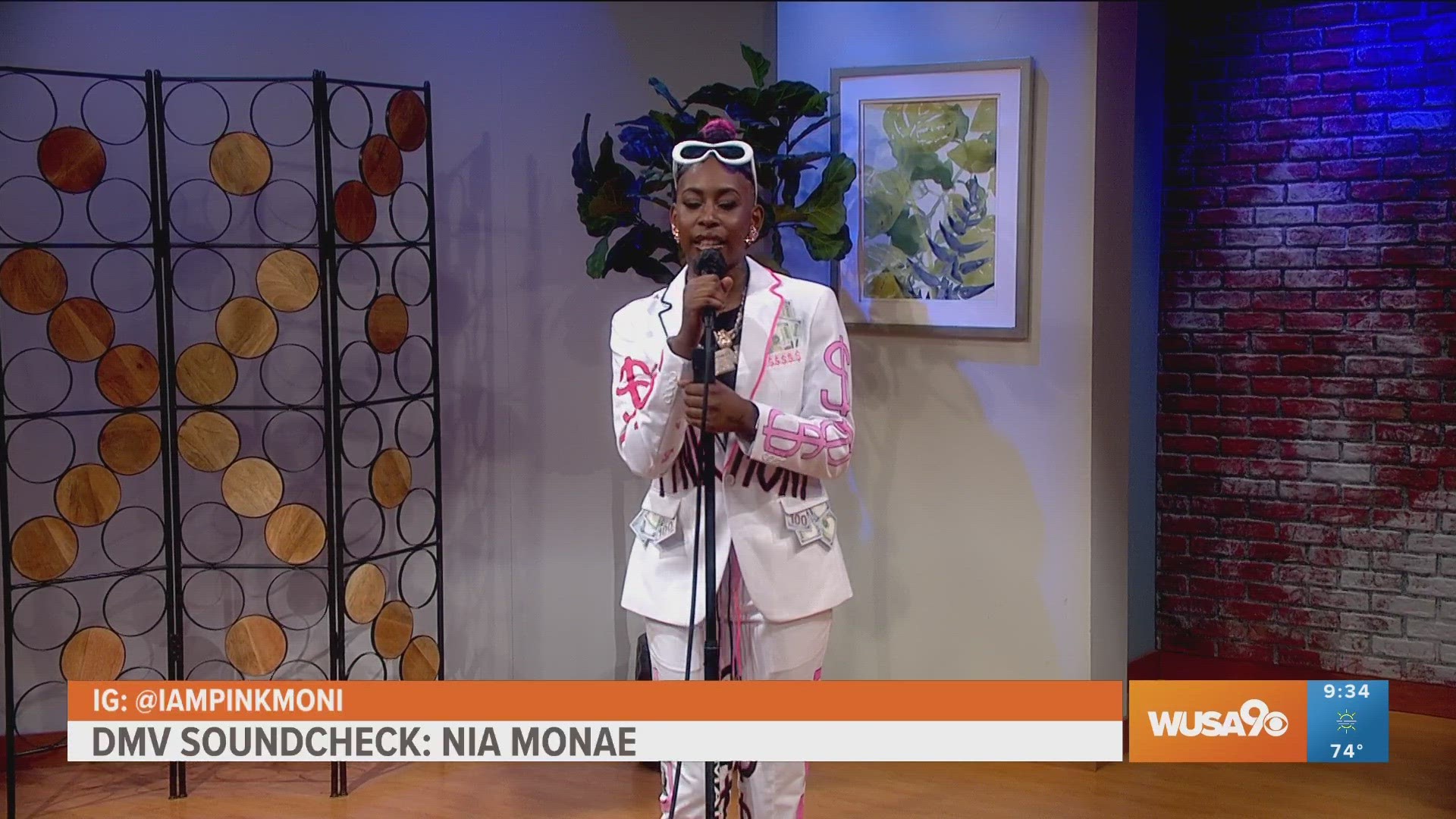 Dancer, model, and 3x Wammie Music Award-winning artist Nia Monae performs her song "10,000 hours" on the DMV Soundcheck