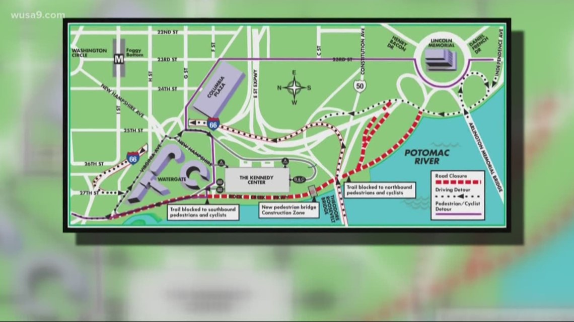 Closures planned for Rock Creek Parkway begin Thursday night