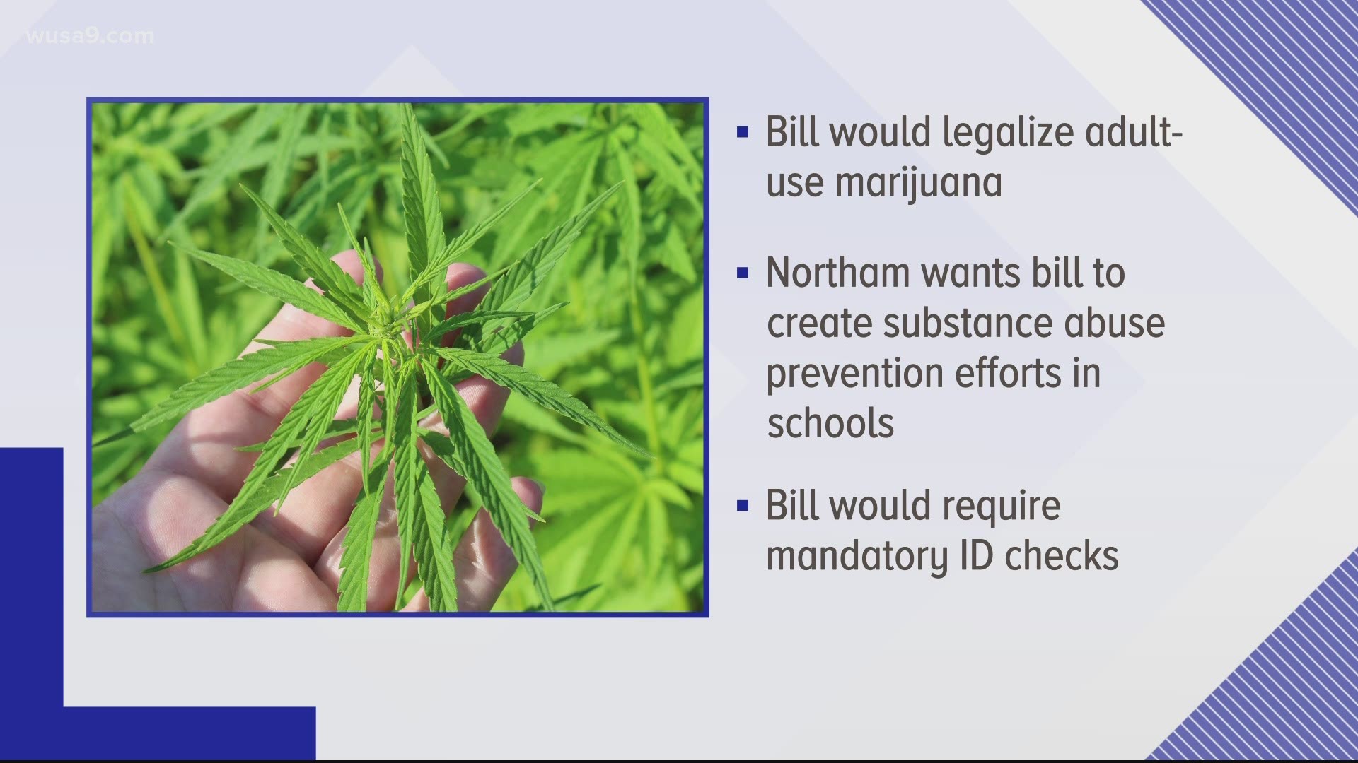 Northam announced Monday that he will introduce and support legislation to legalize marijuana in Virginia.