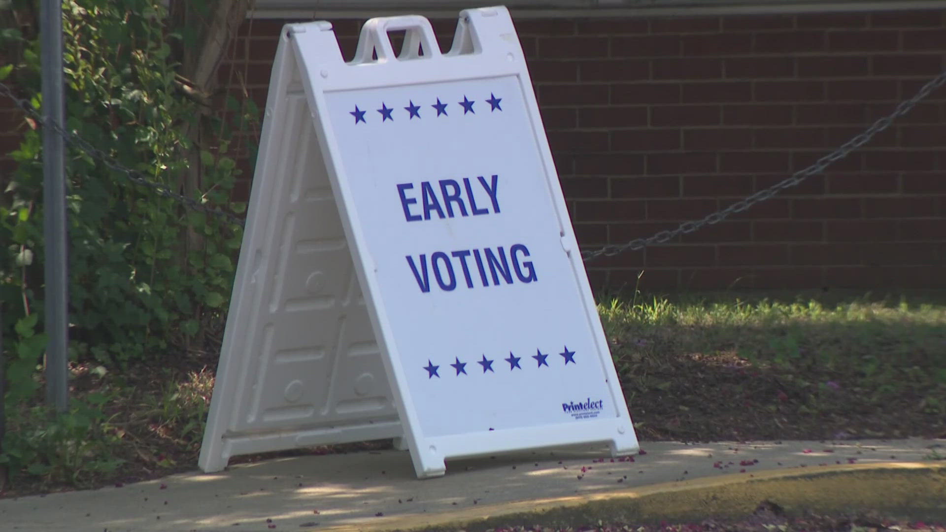 Voters are casting ballots in a primary election to fill an at-large position on the County Council.