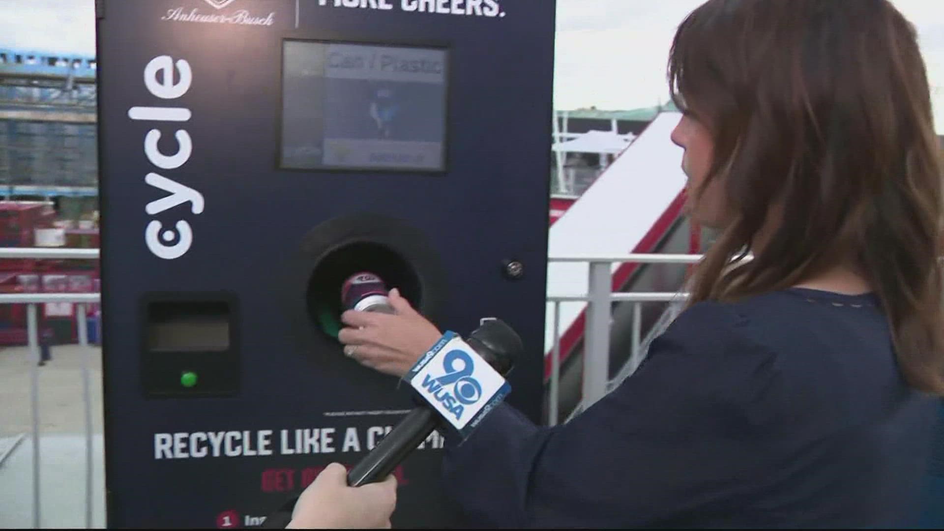 The Washington Nationals unveil they're "reverse vending machines"
