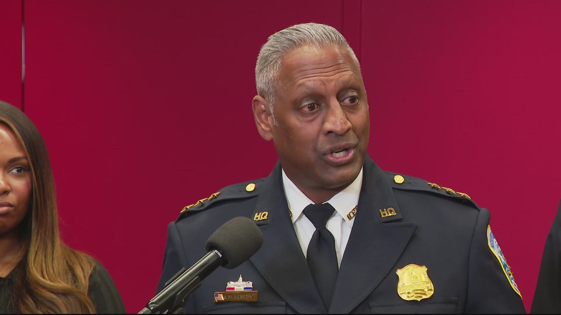 Bowser named Ashan Benedict as interim police chief Friday while a nationwide search is held for a permanent replacement.