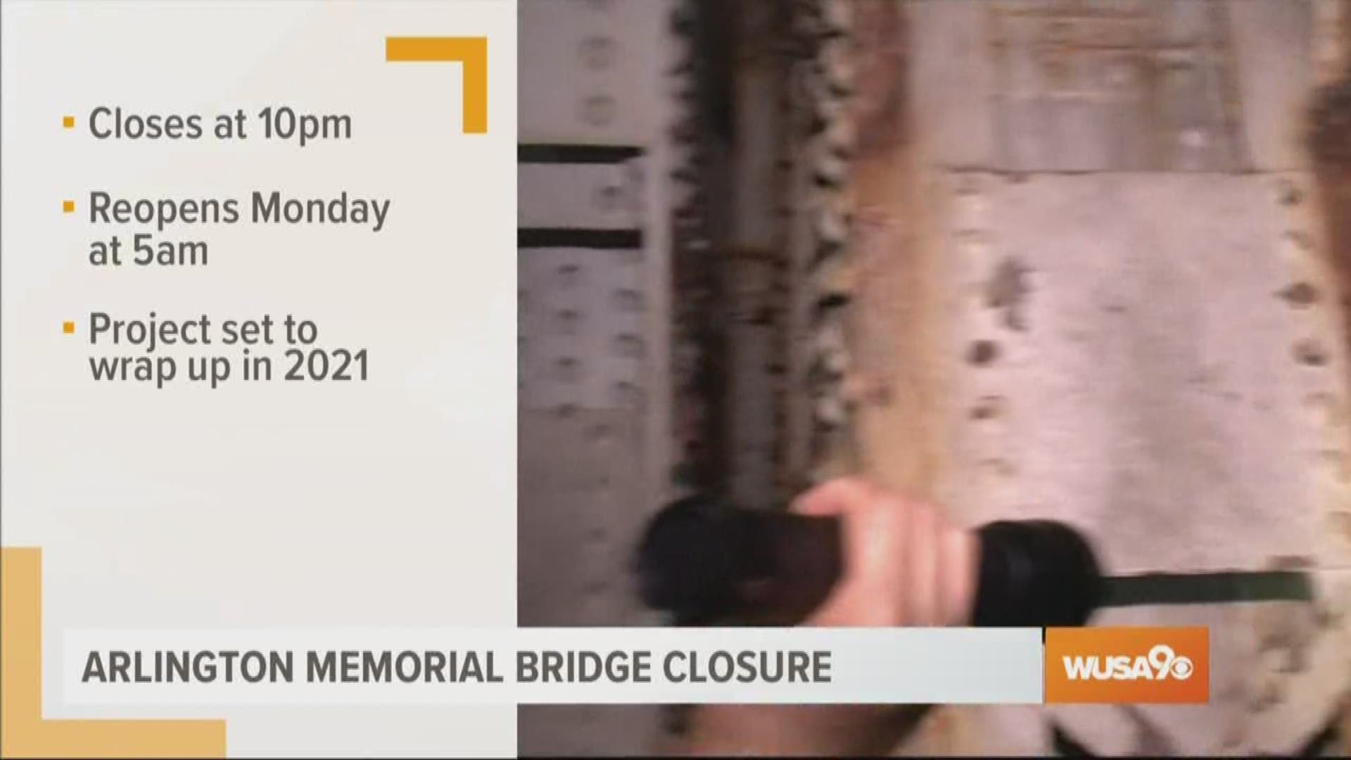 You may want to avoid the Memorial Bridge this weekend. It will be closed to all traffic starting late Friday evening.