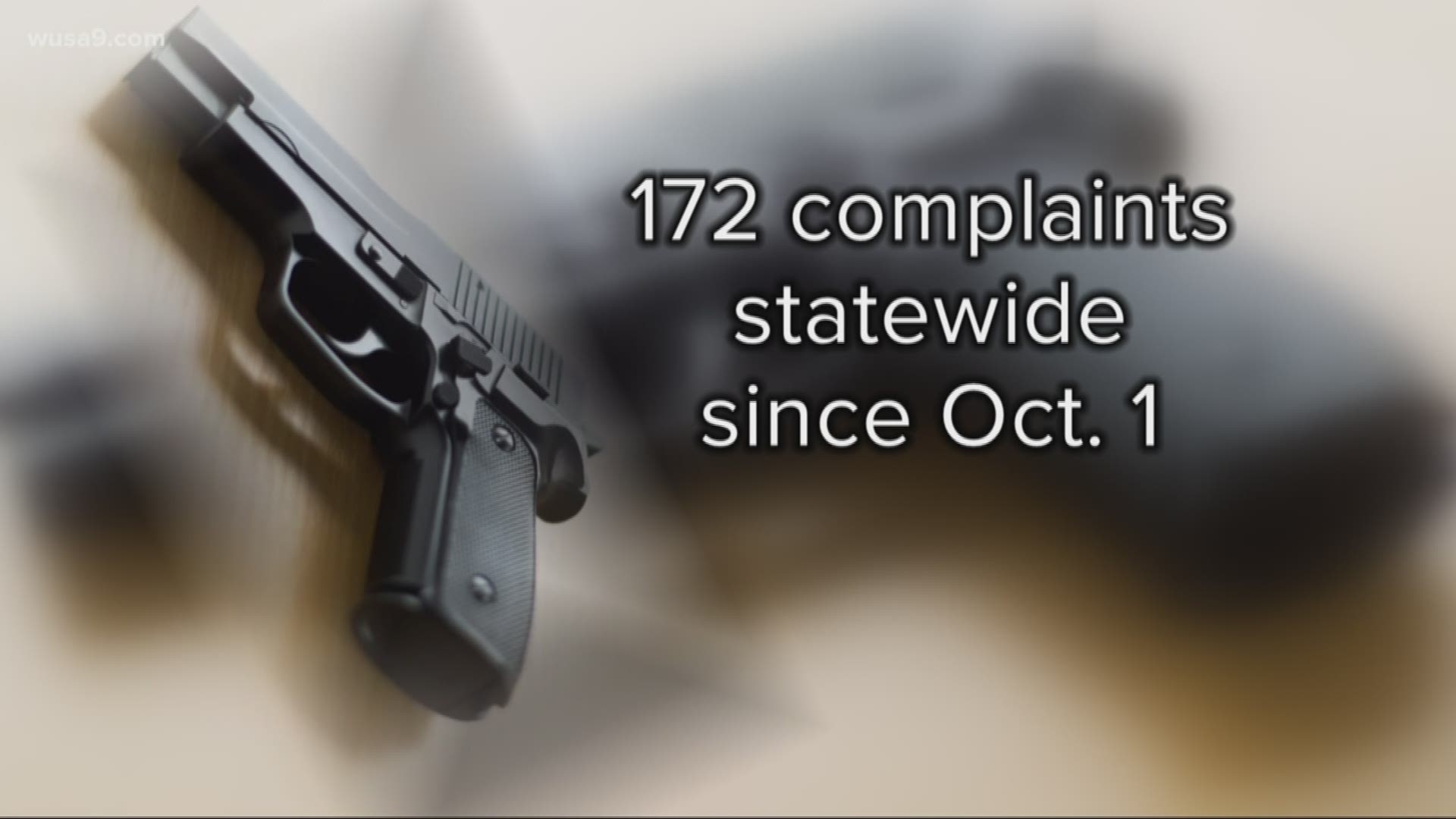 There have been at least 172 "extreme risk" complaints in Maryland allowing the seizure of guns filed in the seven weeks since the state's controversial "Red Flag" law went into effect October 1st - a number that has exceeded expectations, according to Mo