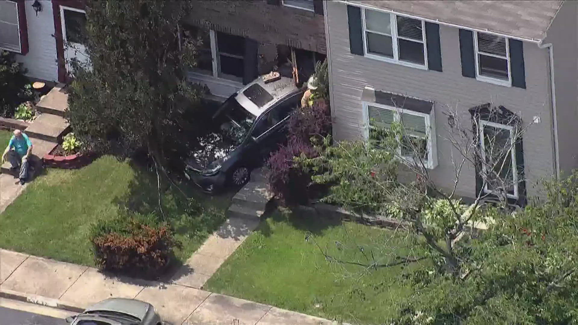 About a dozen people were displaced by the crash. 