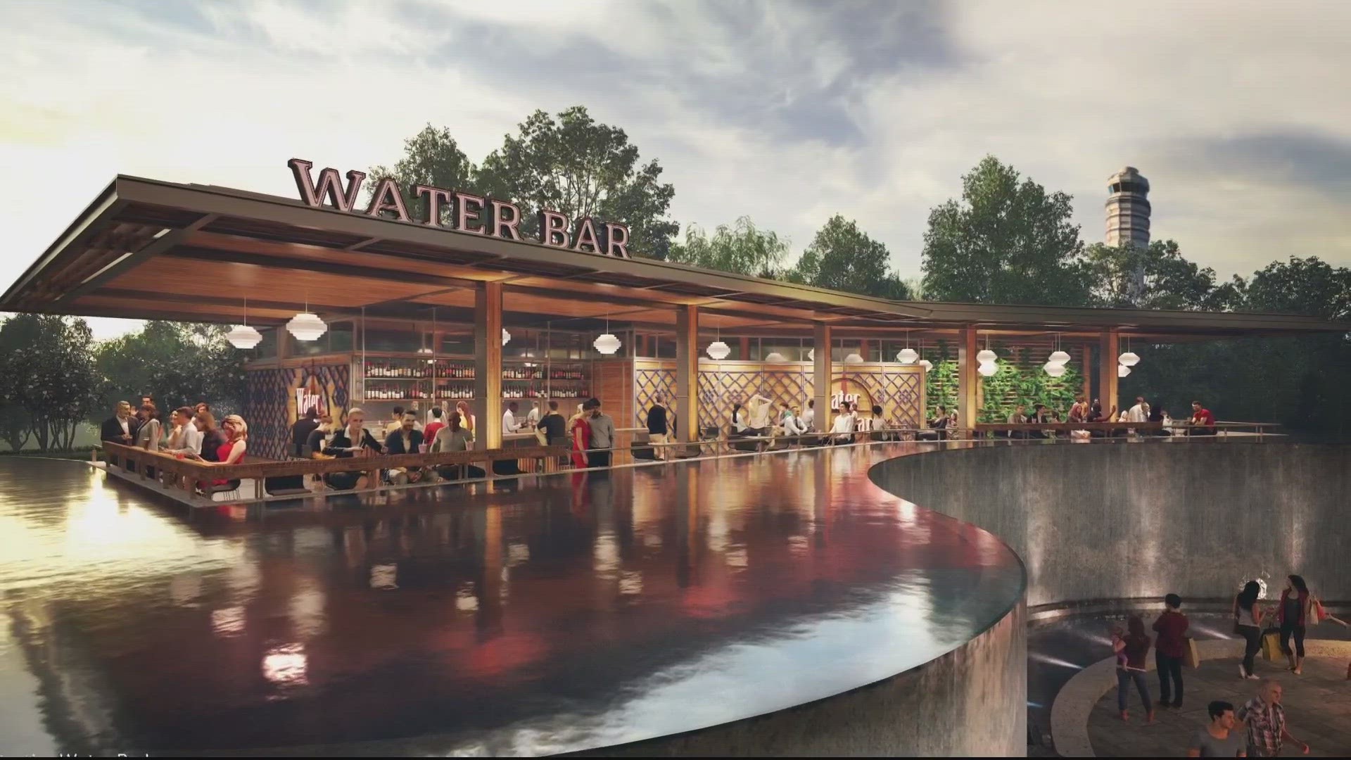 We're getting a first look at some of the restaurants moving into the revamped 'Water Park' at National Landing in Crystal City.