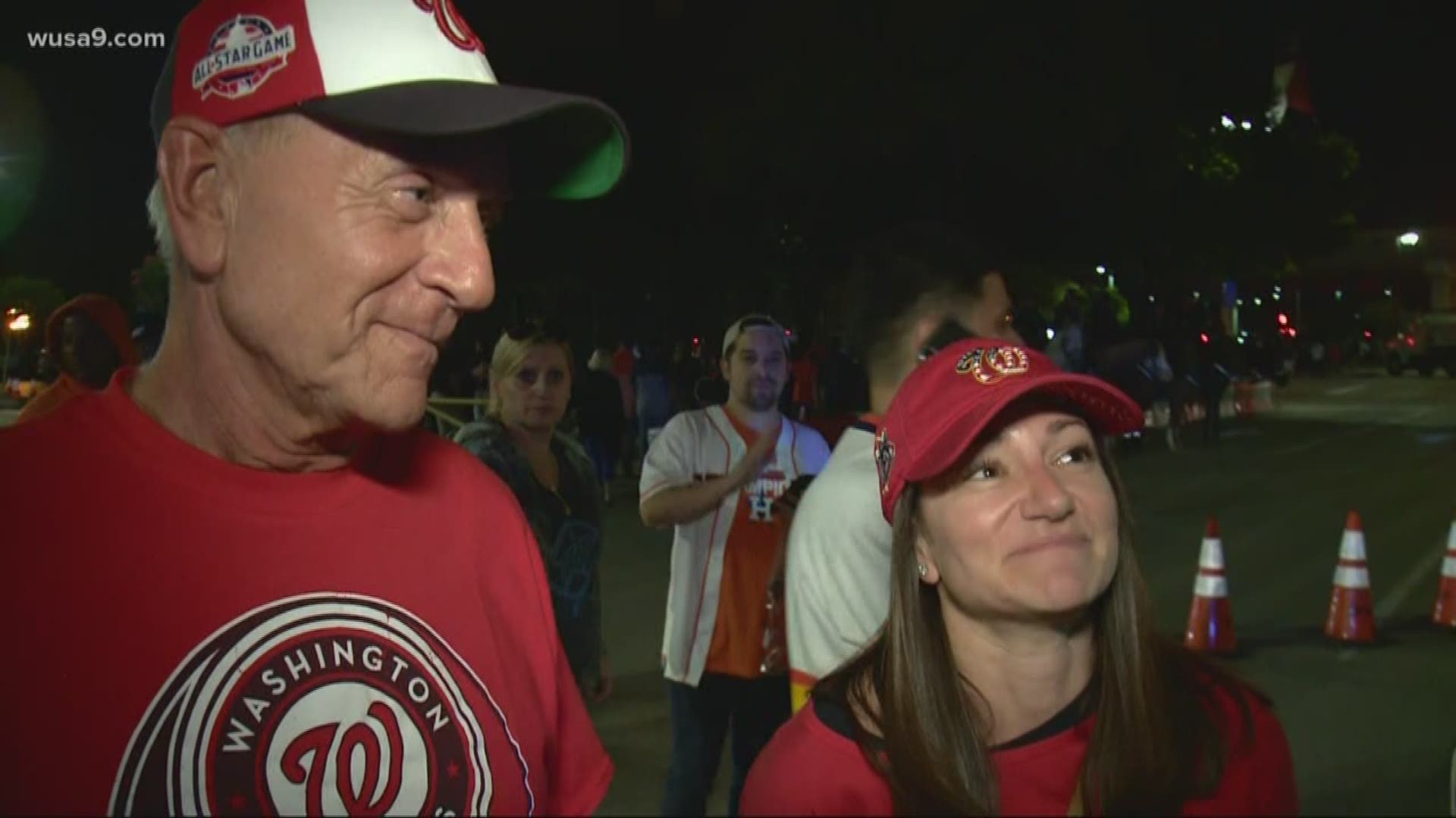 Washington Nationals fans from all over have descended on Houston to root for their favorite team. Reporter Eric Flack found one woman who came from Australia.