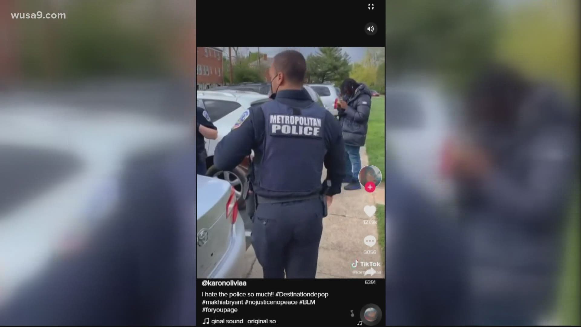 DC police investigating TikTok video of officer's comment on Ma'Khia Bryant  | wusa9.com