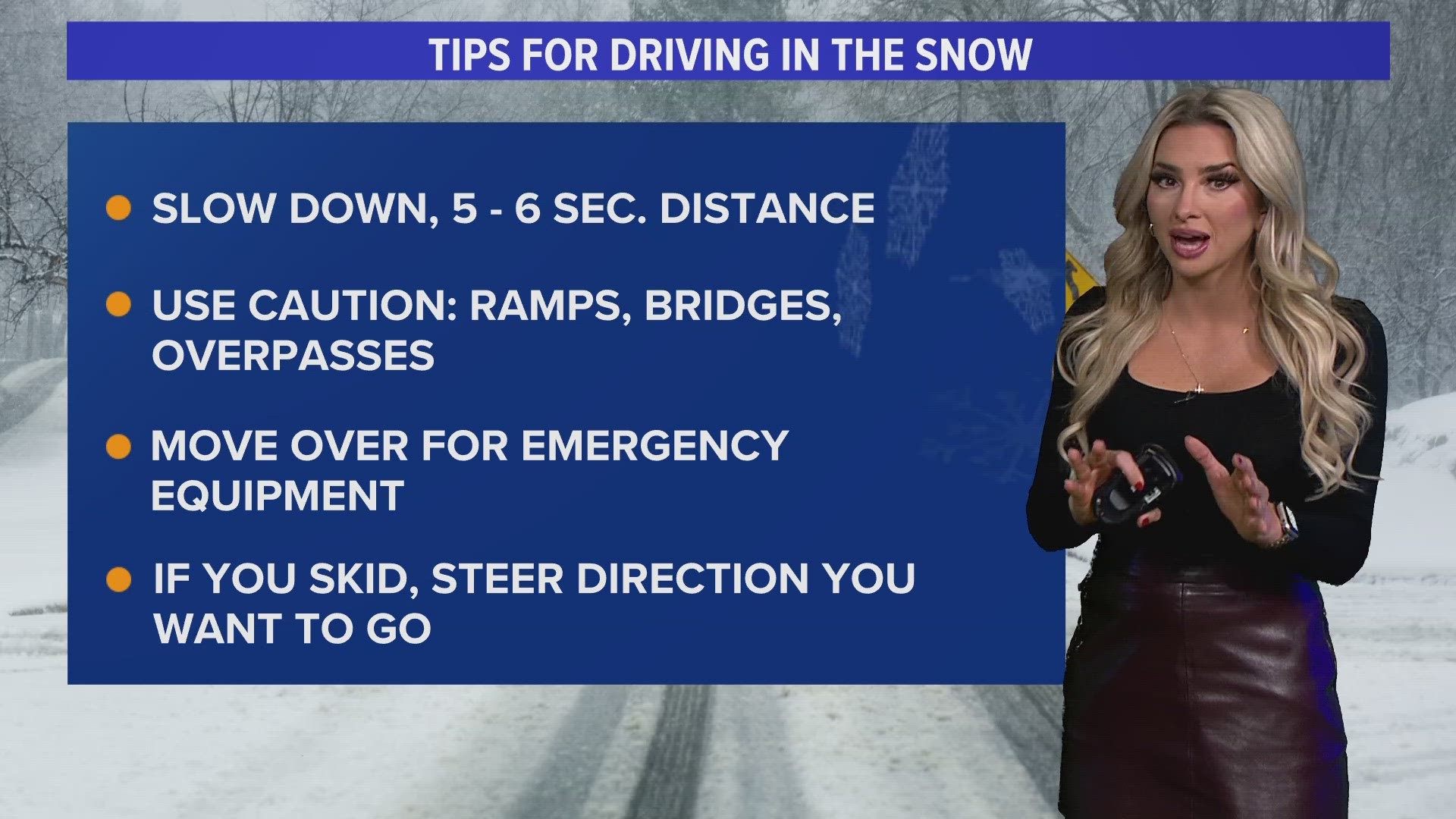 WUSA9's Lindsey Nance provides tips for driving in the snow.