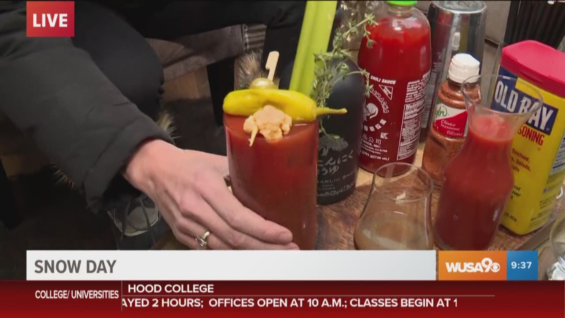 Bartender Sarah Rosner presents her classic Bloody Mary cocktail and a version with no alcohol for kids to drink as well.