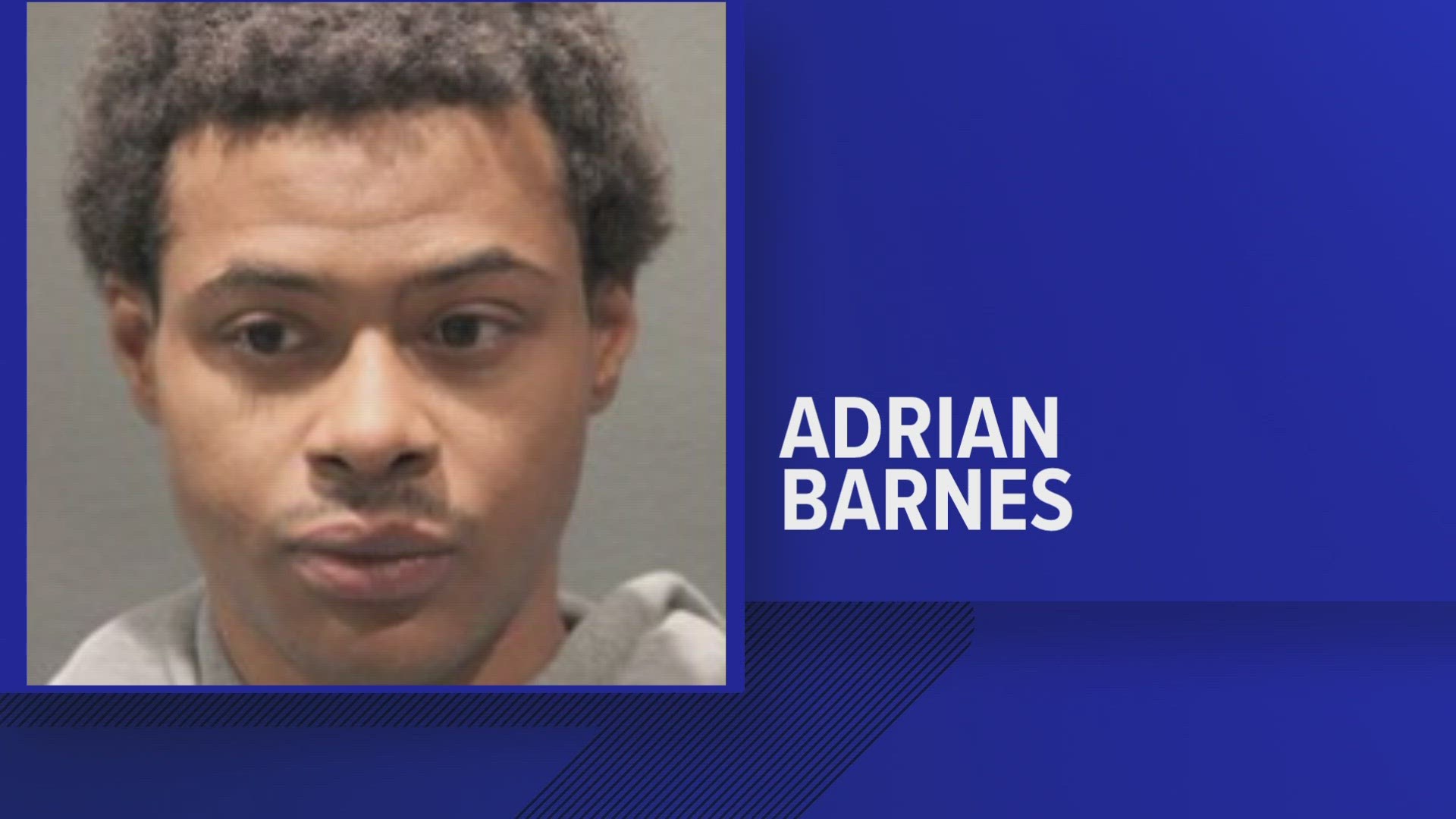 The police department said Tuesday that the suspect was identified as Adrian Barnes, 29, of Washington, D.C.