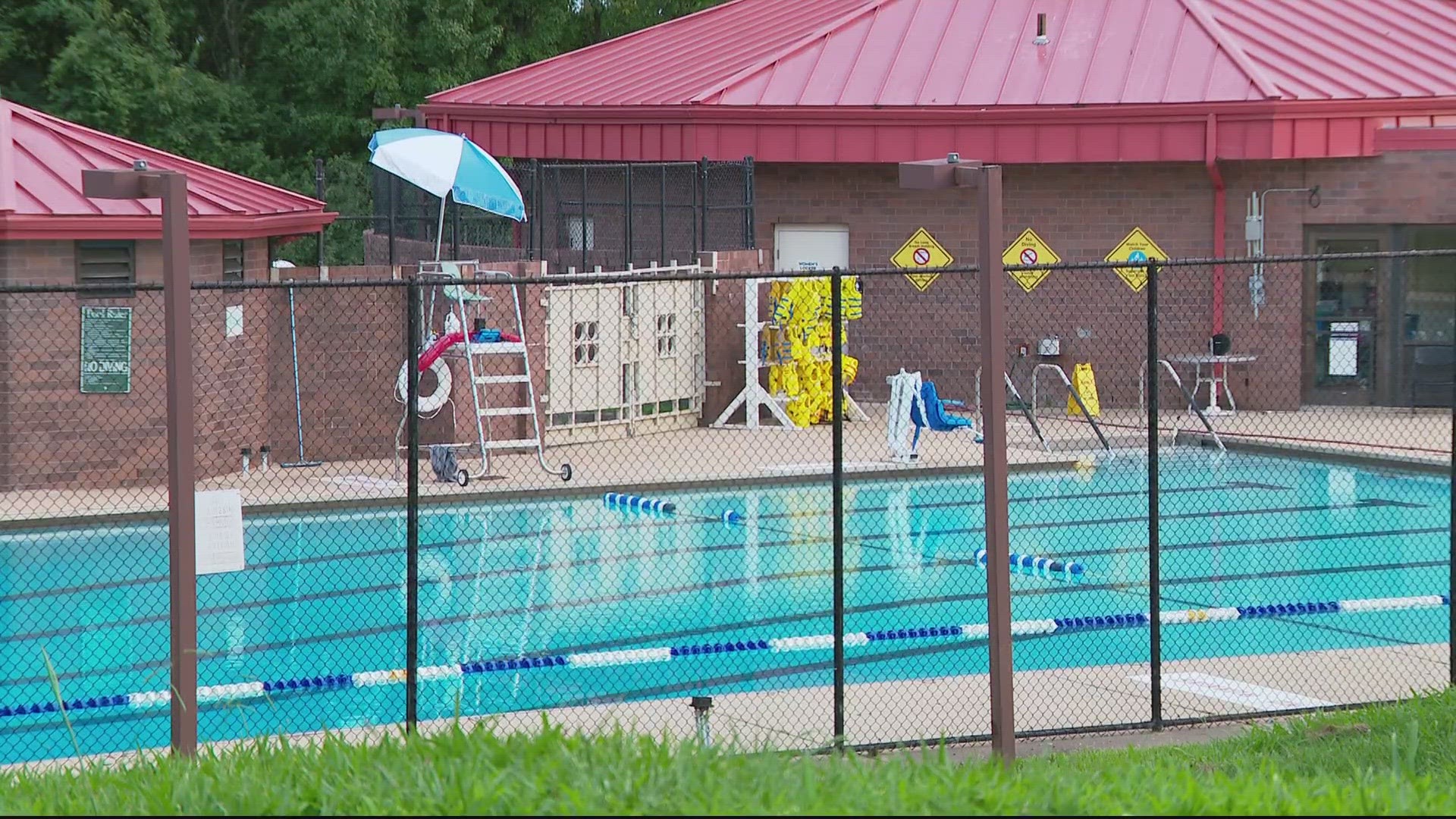 Two people were flown to a hospital on Thursday after a near drowning at the Theodore Hagans outdoor pool in Fort Lincoln Park in Northeast D.C.