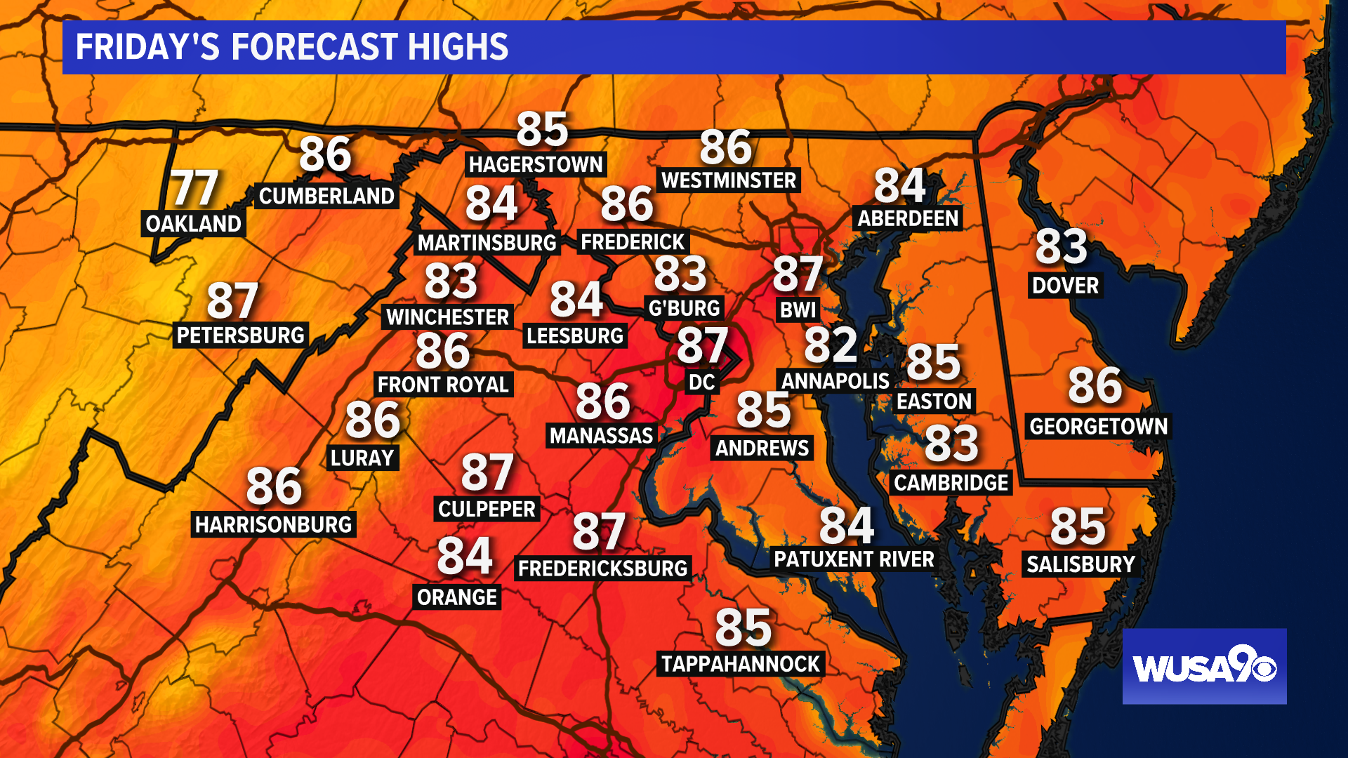 Dmv Evening Forecast July 22 21 Wusa9 Com