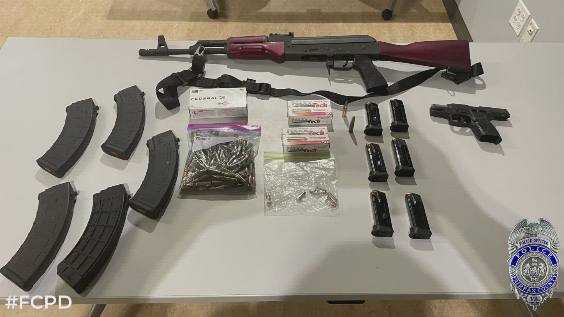 After trespassing on a preschool's campus in Fairfax County, a Florida man trying to get to CIA headquarters was charged and several weapons were confiscated.